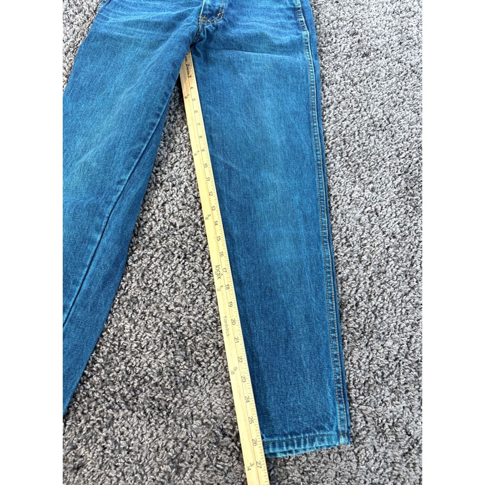 Vintage VINTAGE Sasson Mom Jeans High Rise 26x27 Distressed Blue Denim 90s Women Jeans Women M Size 26" / US 2 / IT 38 - 2 Thumbnail