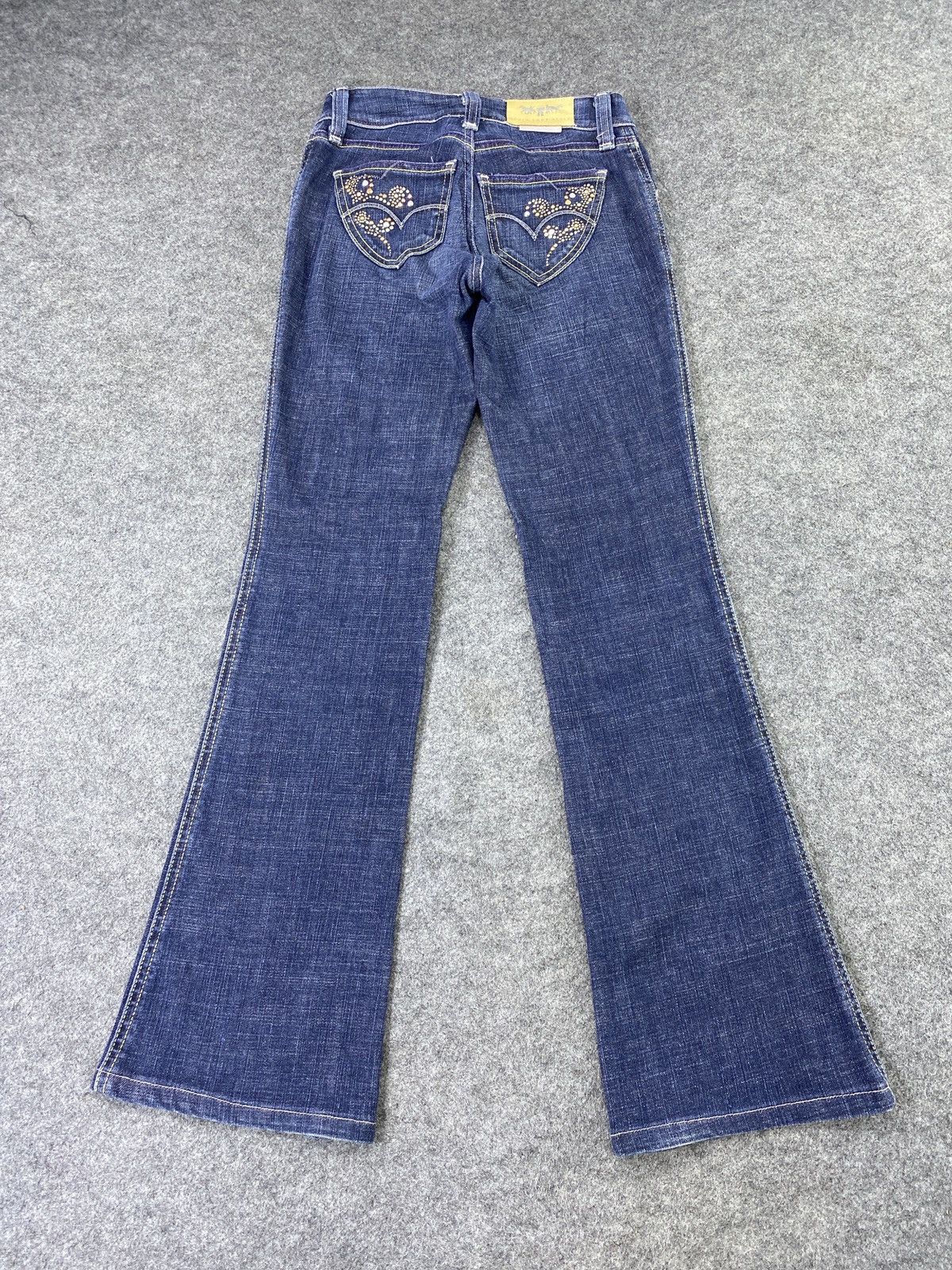 Jean × Levi's × Vintage Vintage Levis Blue Wash Flare Jeans - J1065 Size 25" / US 0 / IT 36 - 5 Thumbnail