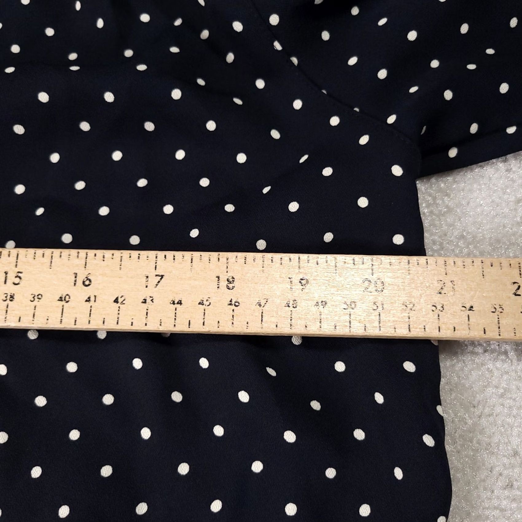 Vintage VINTAGE Alfred Dunner Short Sleeve Shirt Button Up Womens 10 Blue Polka Dot Shoulder Pad Size L / US 10 / IT 46 - 7 Thumbnail