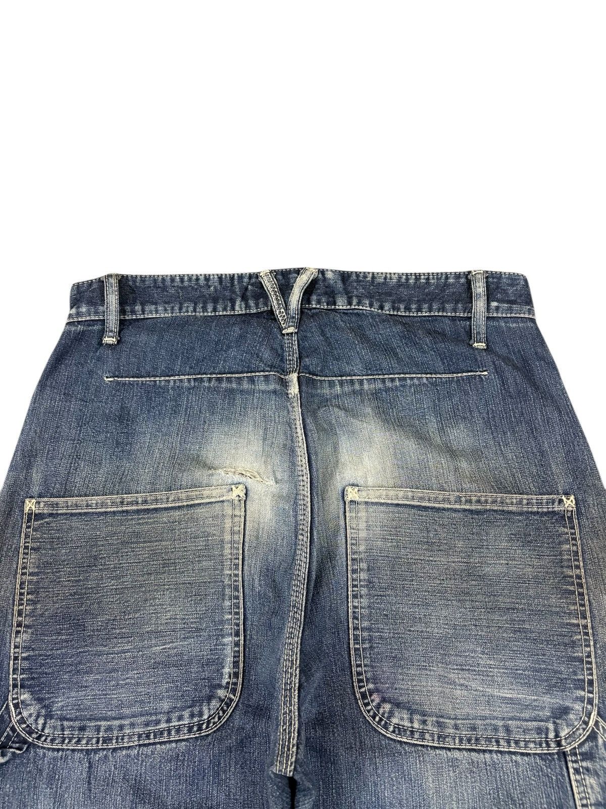 Vanquish Vintage Japanese Vanquish Mud Wash Distress Carpenter Jeans Size US 31 - 8 Thumbnail