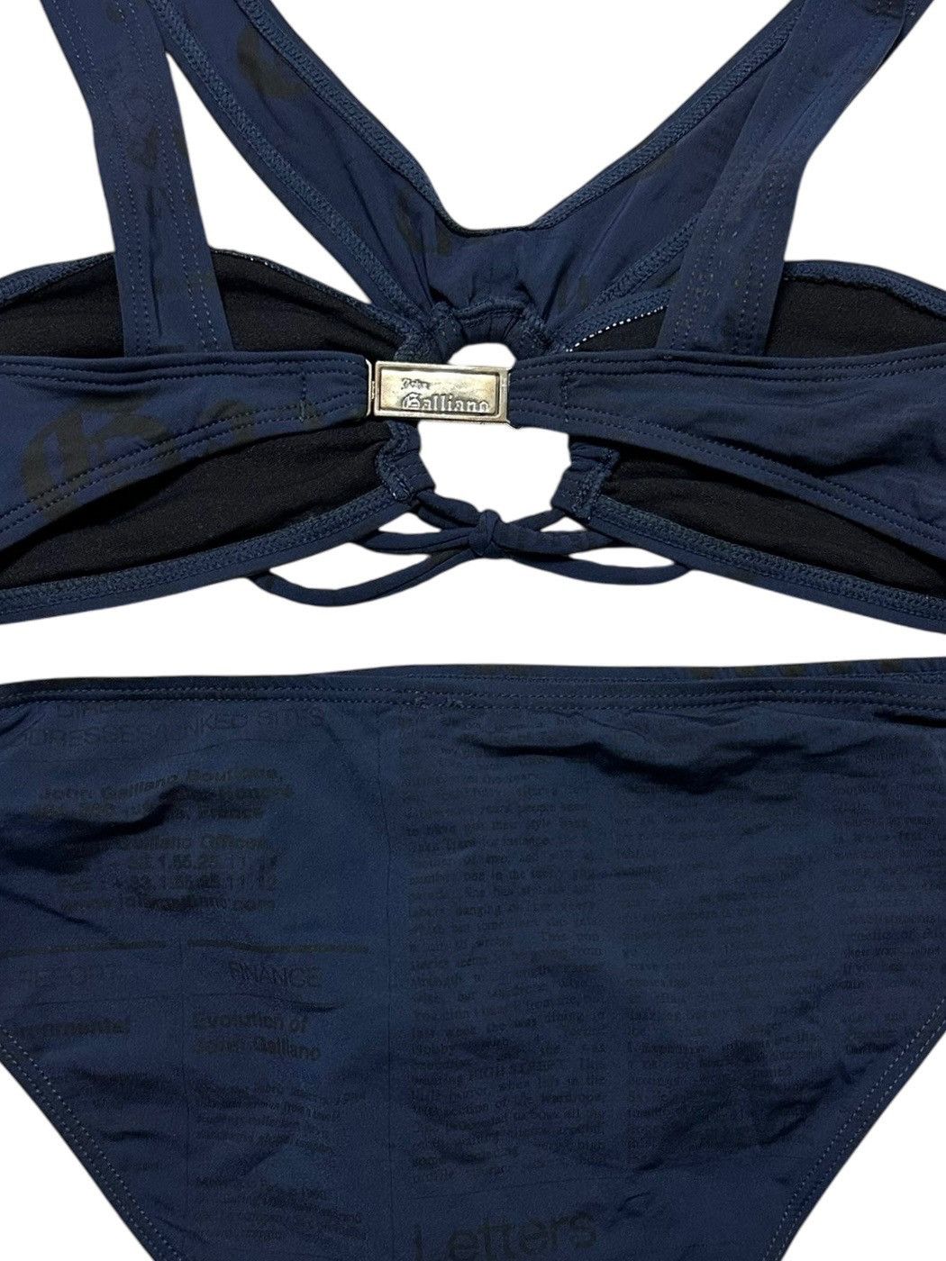 John Galliano JOHN GALLIANO Newspaper Print Bikini Size M / US 6-8 / IT 42-44 - 4 Thumbnail