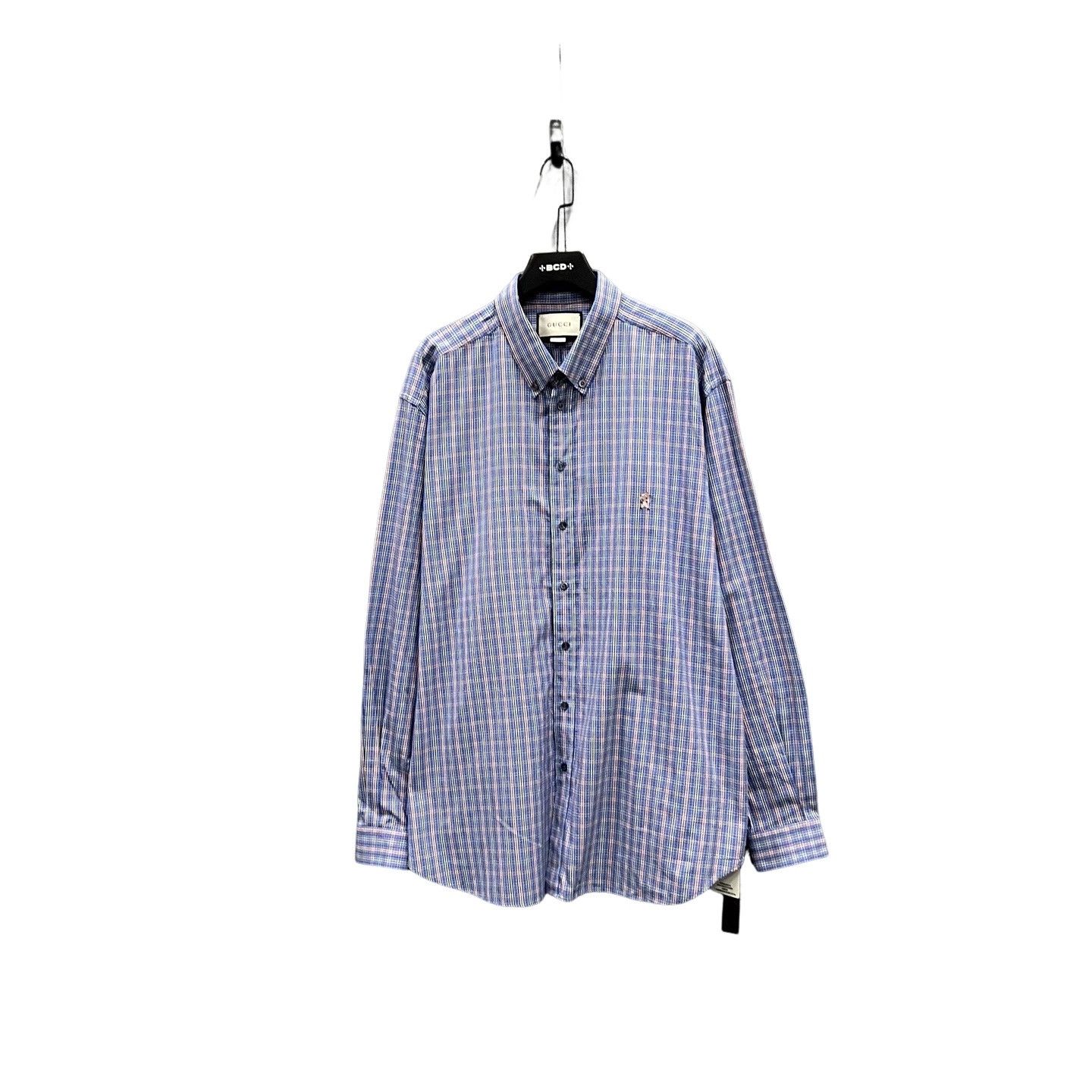 Gucci Gucci Pig Embroidery Plaid Shirt Size S Size US S / EU 44-46 / 1 - 1 Thumbnail