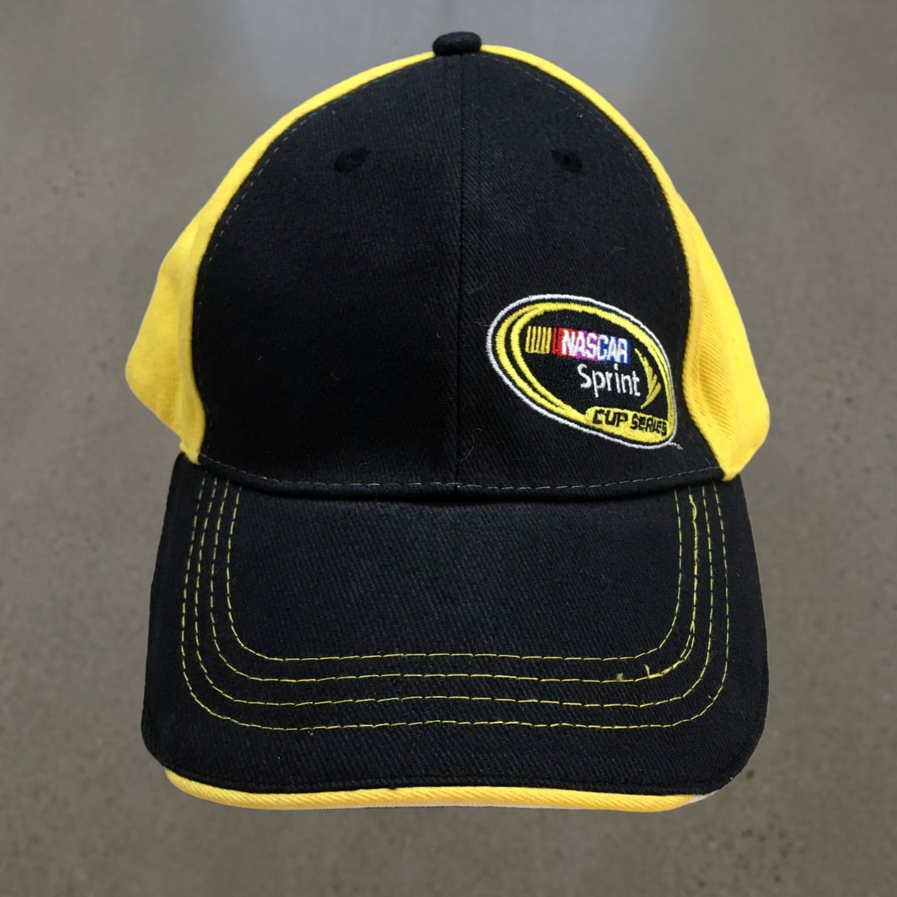 NASCAR Nascar Sprint Baseball Cap Hat Mens One Size Yellow Black Adjustable Embroidered Size ONE SIZE - 1 Thumbnail