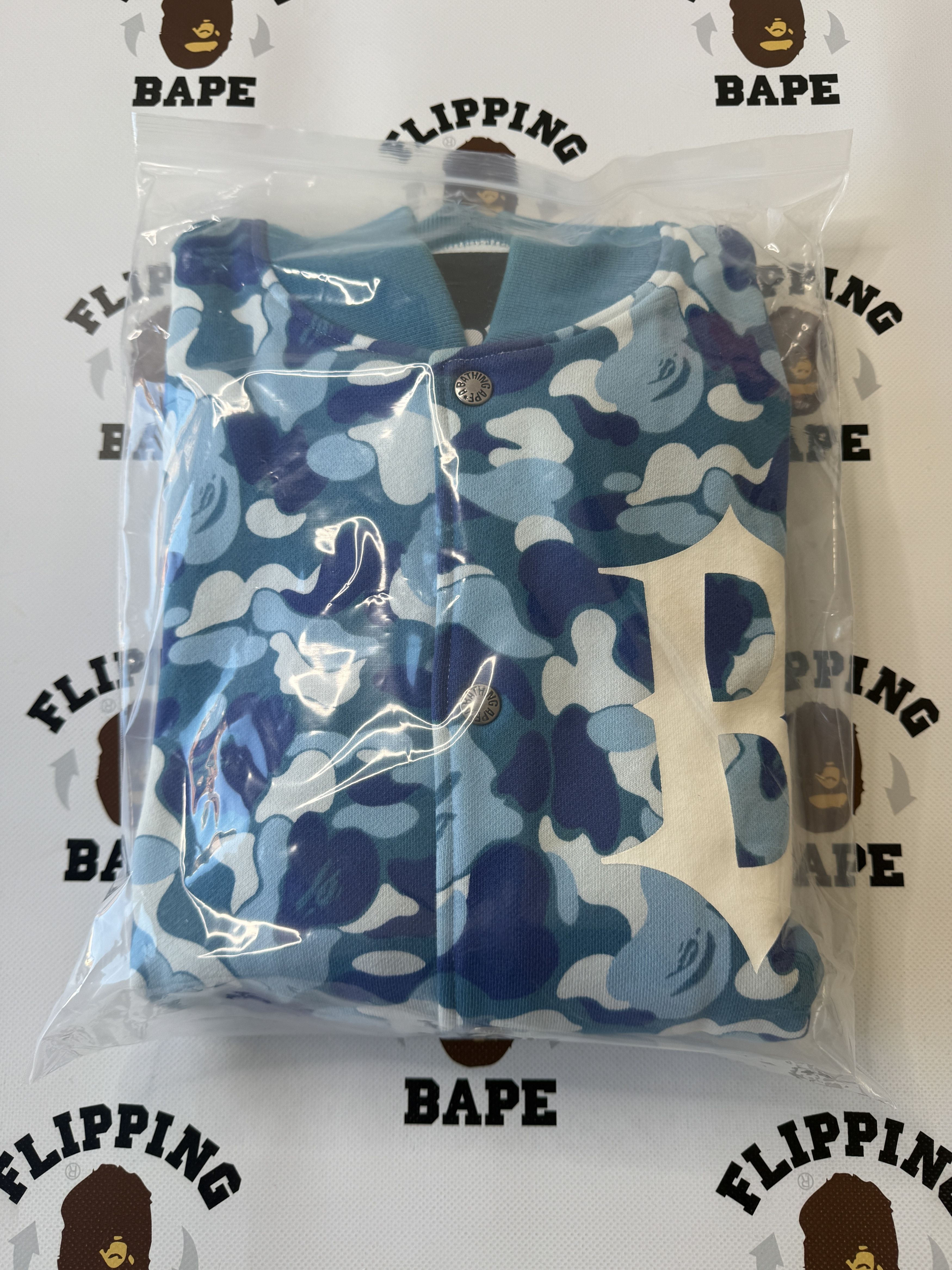 Bape BAPE NIGO FAVORITE SHOP ABC CAMO SWEAT VARSITY JACKET (2008) Size US L / EU 52-54 / 3 - 19 Thumbnail