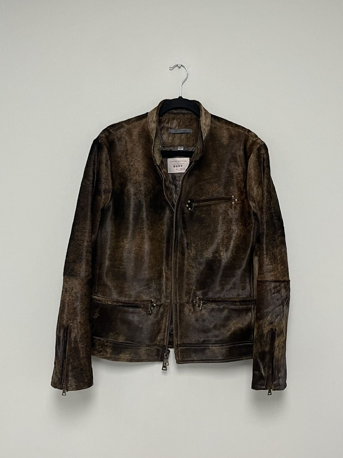 John Varvatos Calf hair Moto Jacket. Size 50 Size US M / EU 48-50 / 2 - 7 Thumbnail
