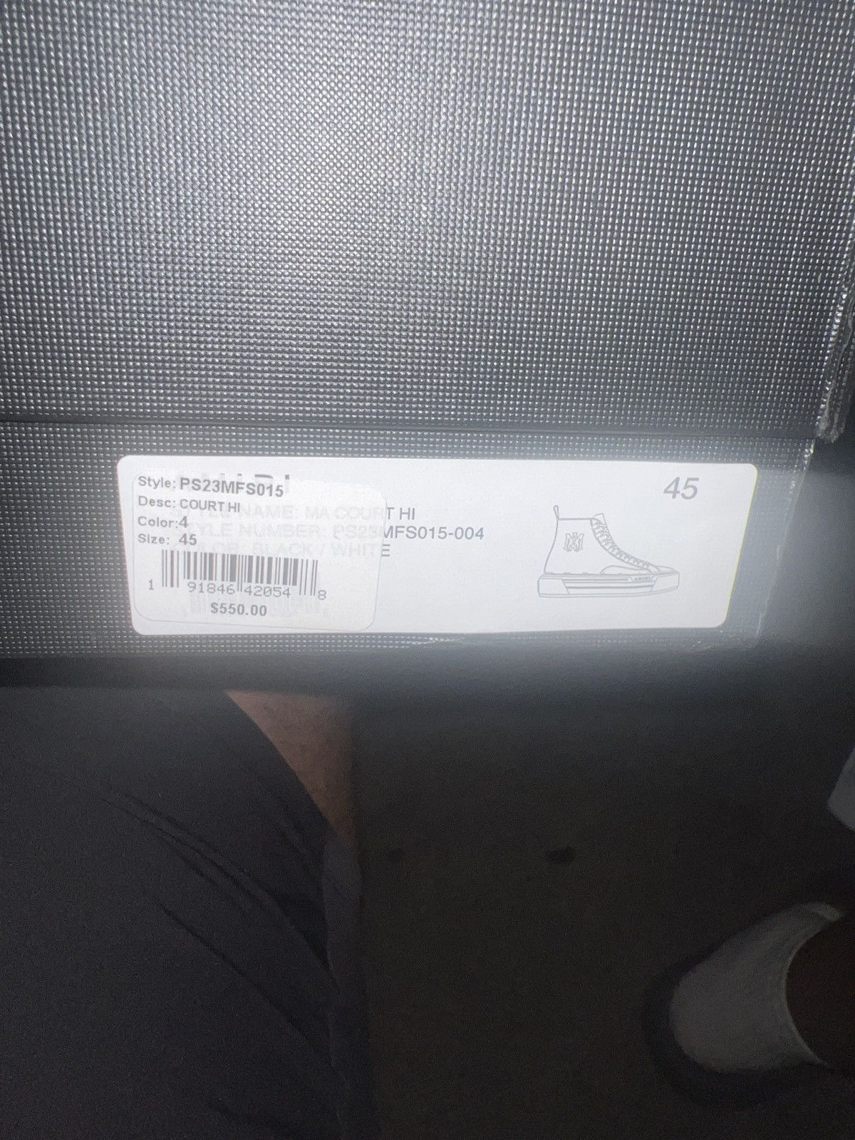 Amiri Amiri court high Size US 12 / EU 45 - 1 Thumbnail