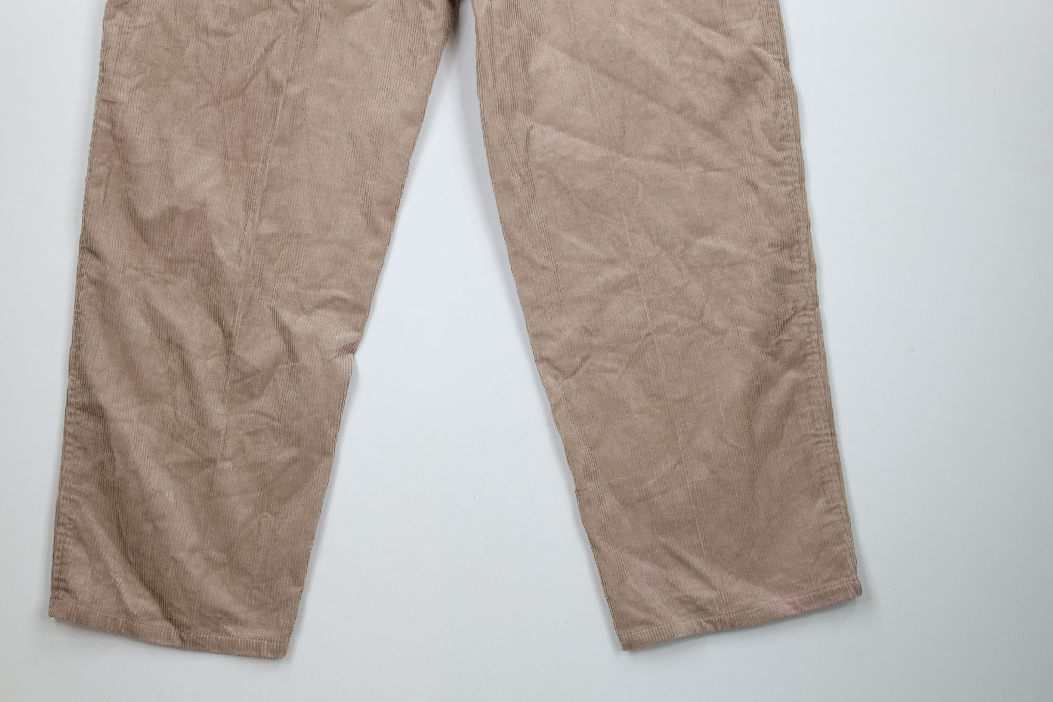 Vintage Vintage 90s Streetwear Fit Wide Leg Corduroy Pants Beige Size US 42 / EU 58 - 10 Thumbnail