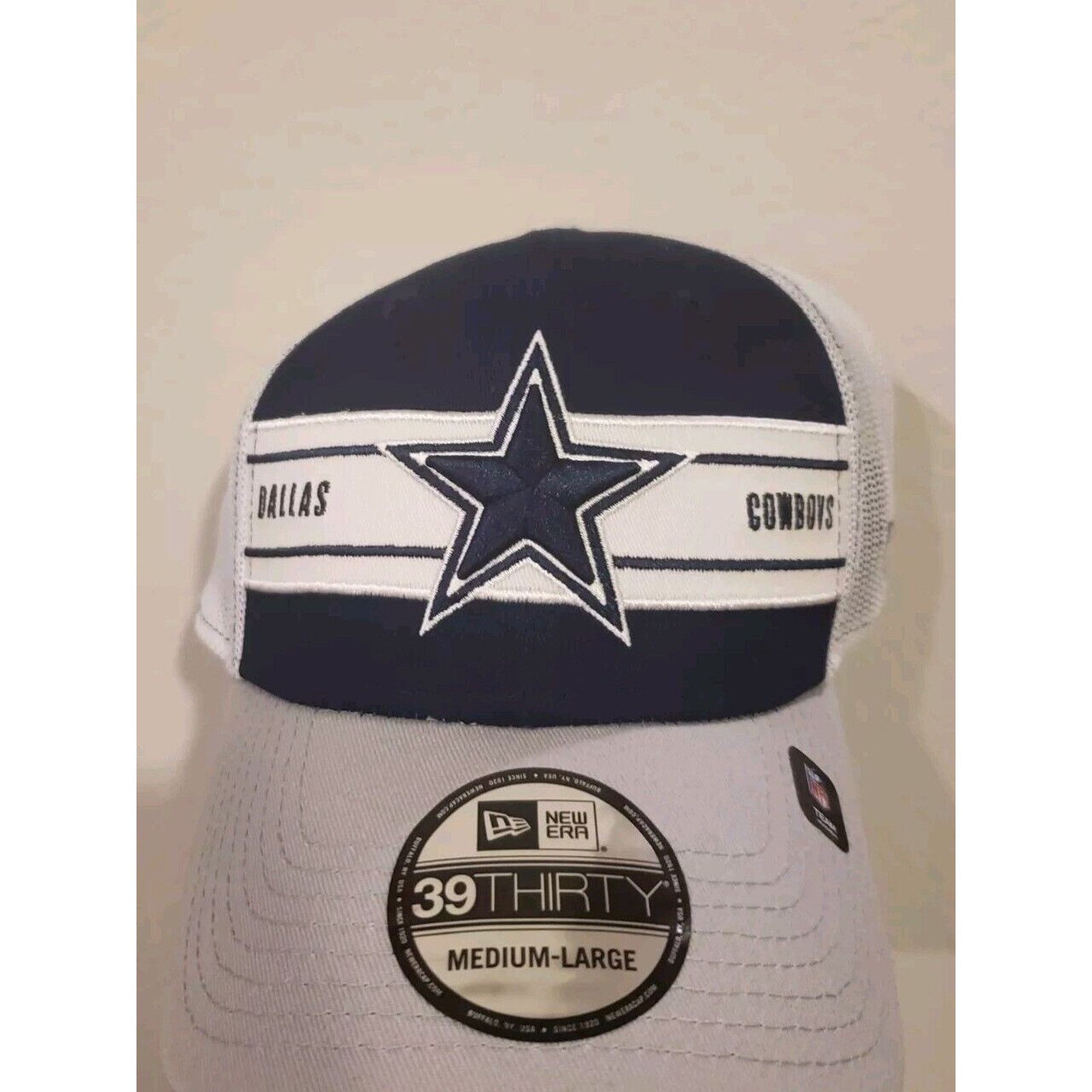 New Era Dallas Cowboys Hat Cap Stretch Fit 39Thirty Gray M/L New Era Size ONE SIZE - 1 Thumbnail