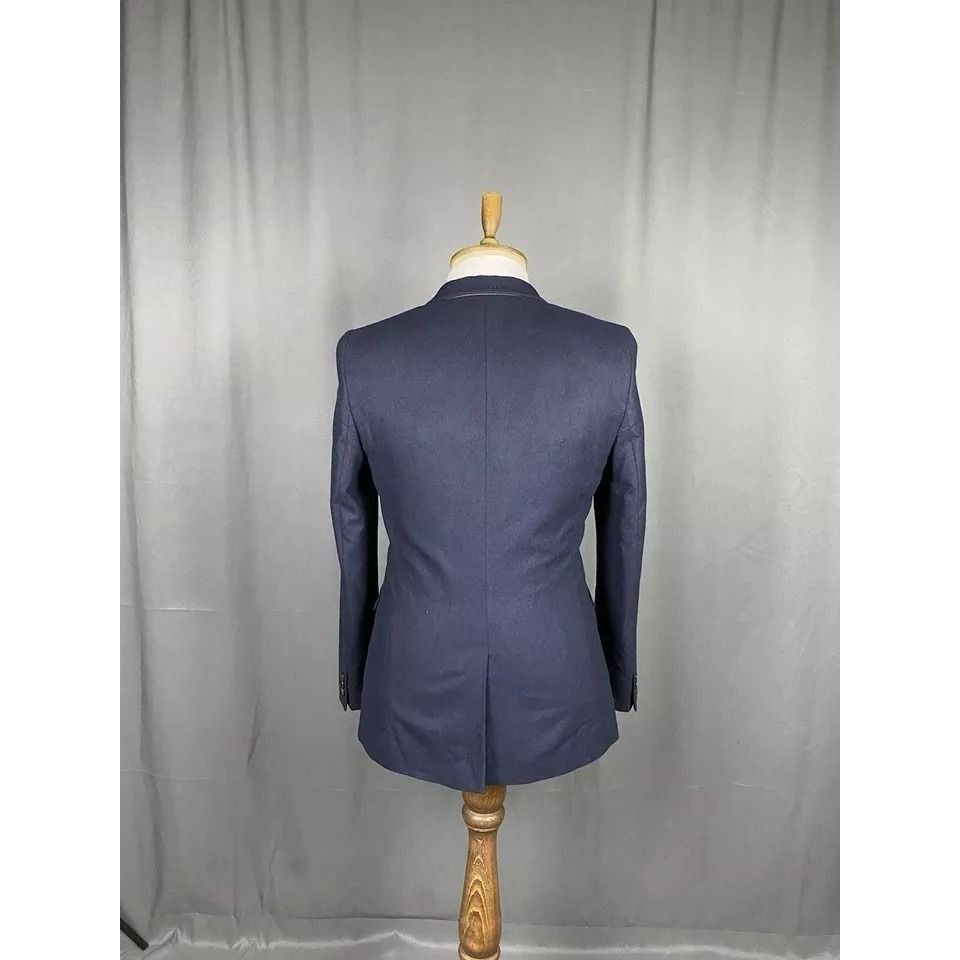 Ted Baker MINT! Ted Baker Men's Blue Wool Blazer Sportcoat Jacket Size Size 48R - 8 Thumbnail