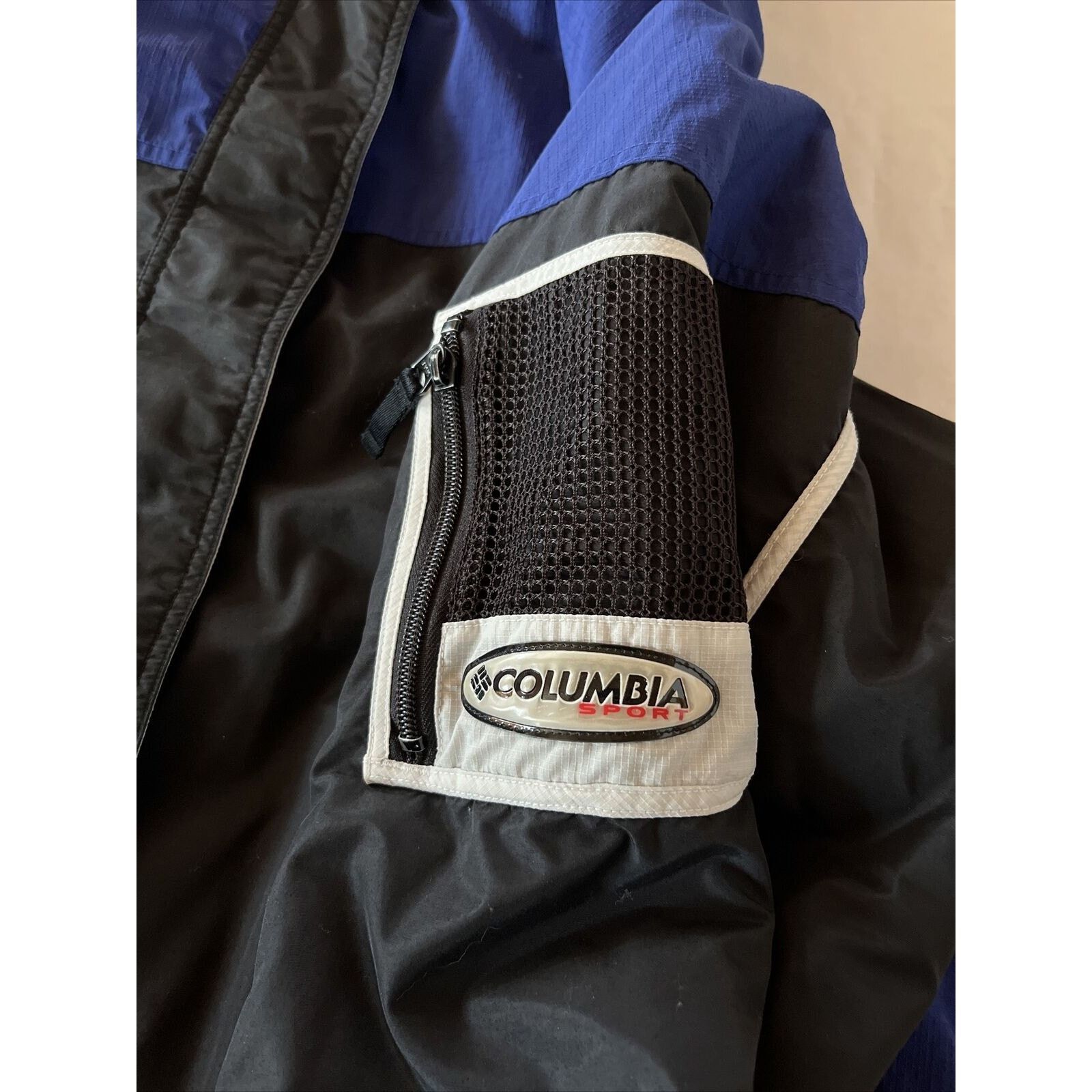 Columbia Columbia Women’s L Blue Black LS Polyester Nylon Hooded Coat Size L / US 10 / IT 46 - 10 Thumbnail