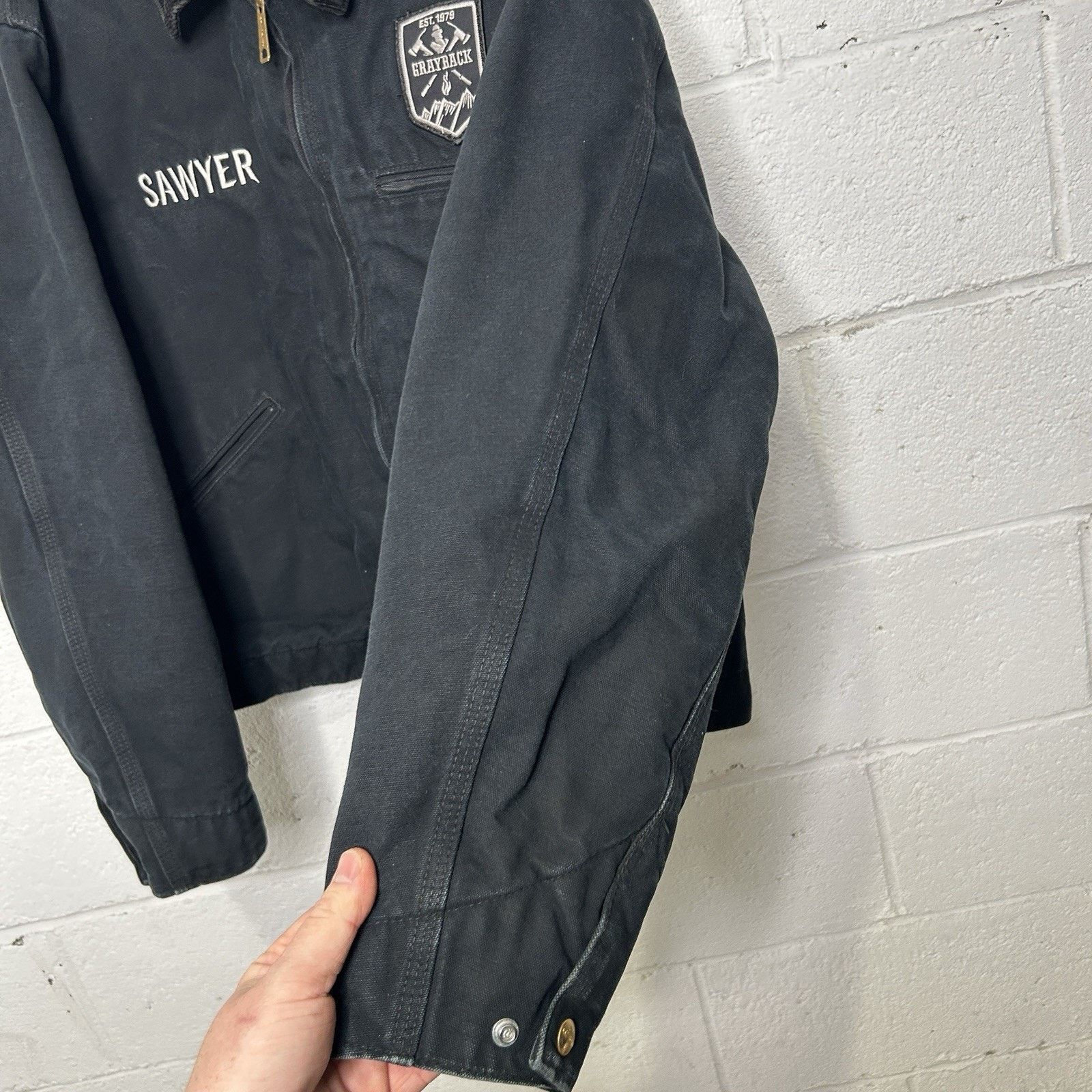 Carhartt Y2K Carhartt Blanket-Lined Detroit Jacket “Black” J001 BLK Size US L / EU 52-54 / 3 - 10 Thumbnail