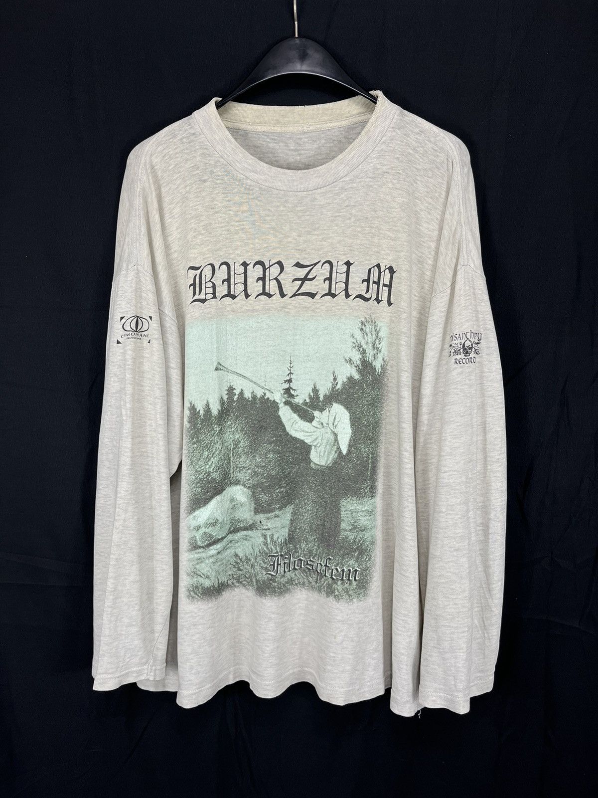 Band Tees × Vintage 1996 Burzum Filosofem Vintage Black Metal Mayhem Longsleev Size US XL / EU 56 / 4 - 1 Thumbnail