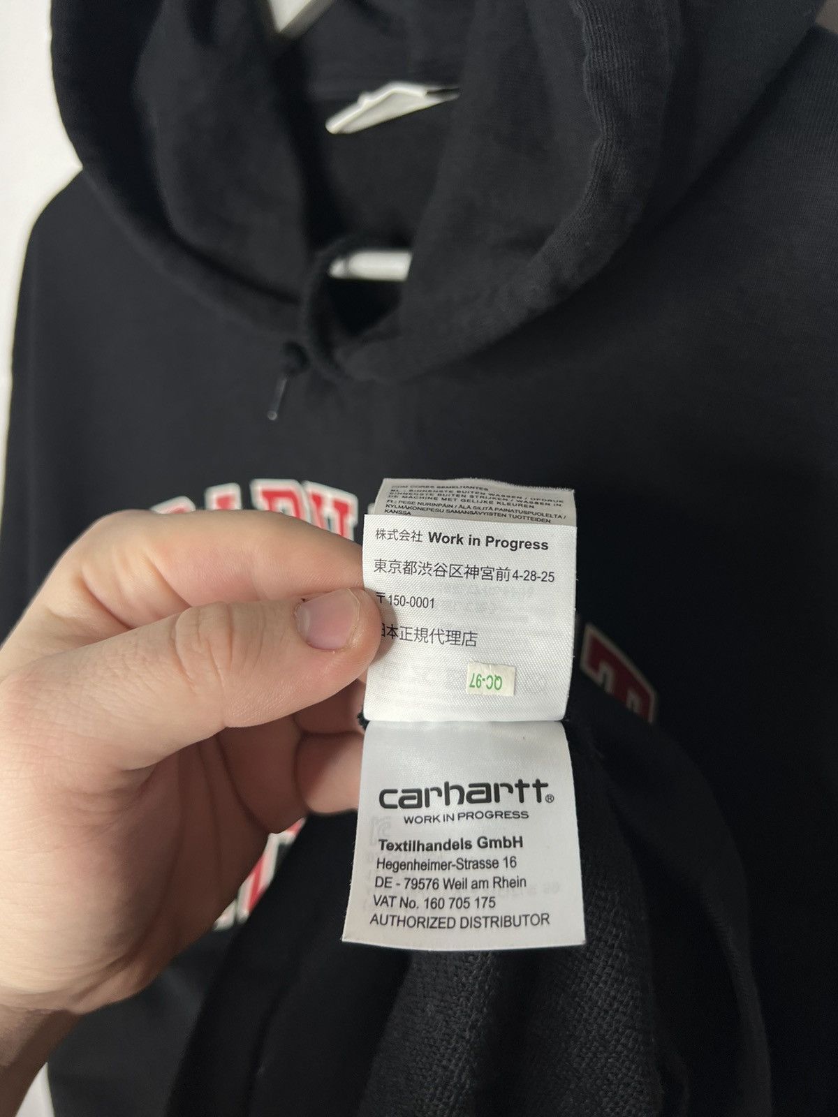 Other 🔥 Carhartt Work in Progress Big Logo Hoodie Pullover 🔥 Size US S / EU 44-46 / 1 - 9 Thumbnail