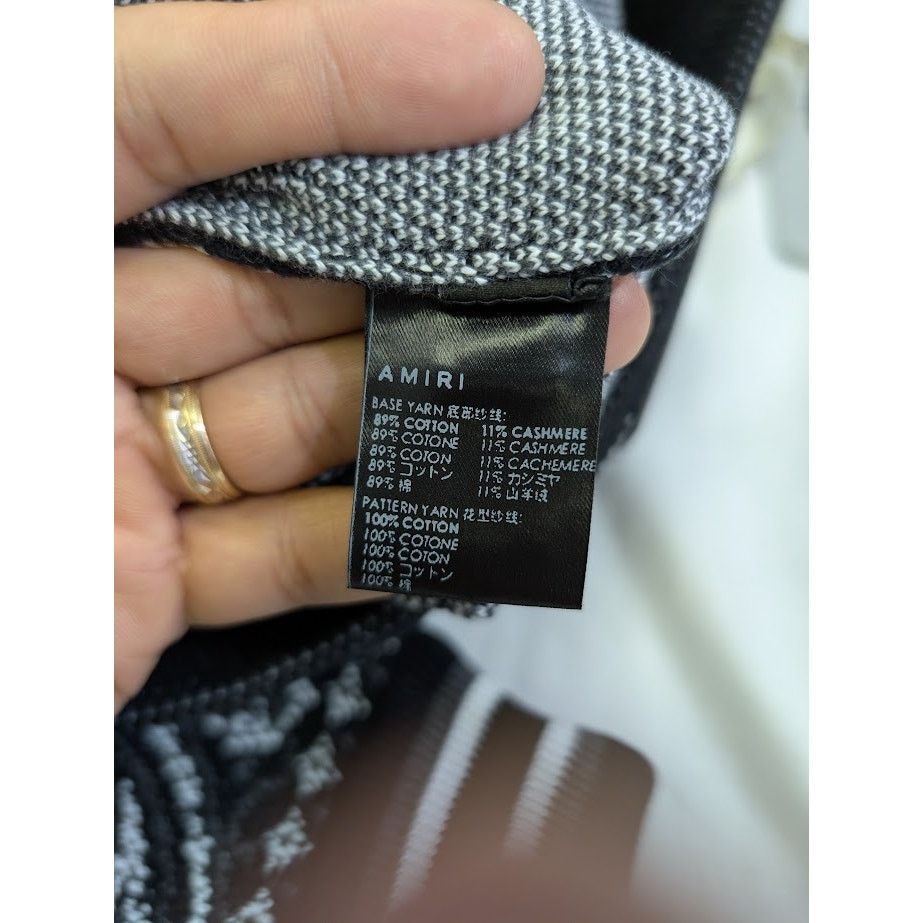 Amiri o1rshd1 Q:2 / Bandana B-Ball Sweatpants & Joggers Black/Grey Size US 32 / EU 48 - 14 Thumbnail