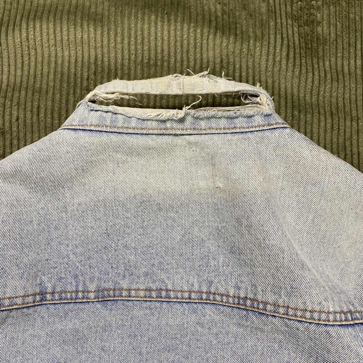 Thrashed Faded Denim Jacket