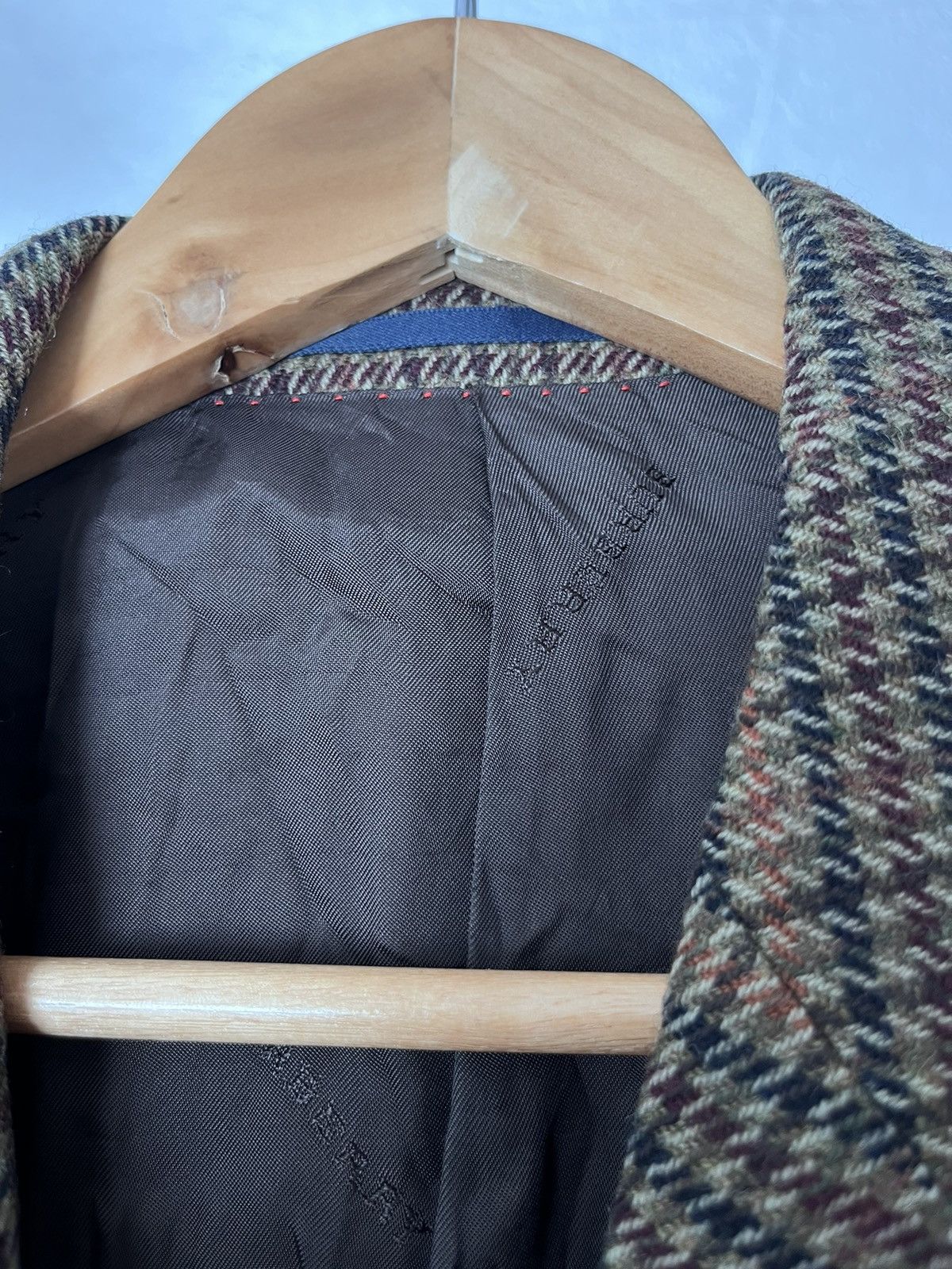 Burberry Rare!! Vintage Burberry London Checkered Wool blazer SZ 25 Size 44R - 4 Thumbnail