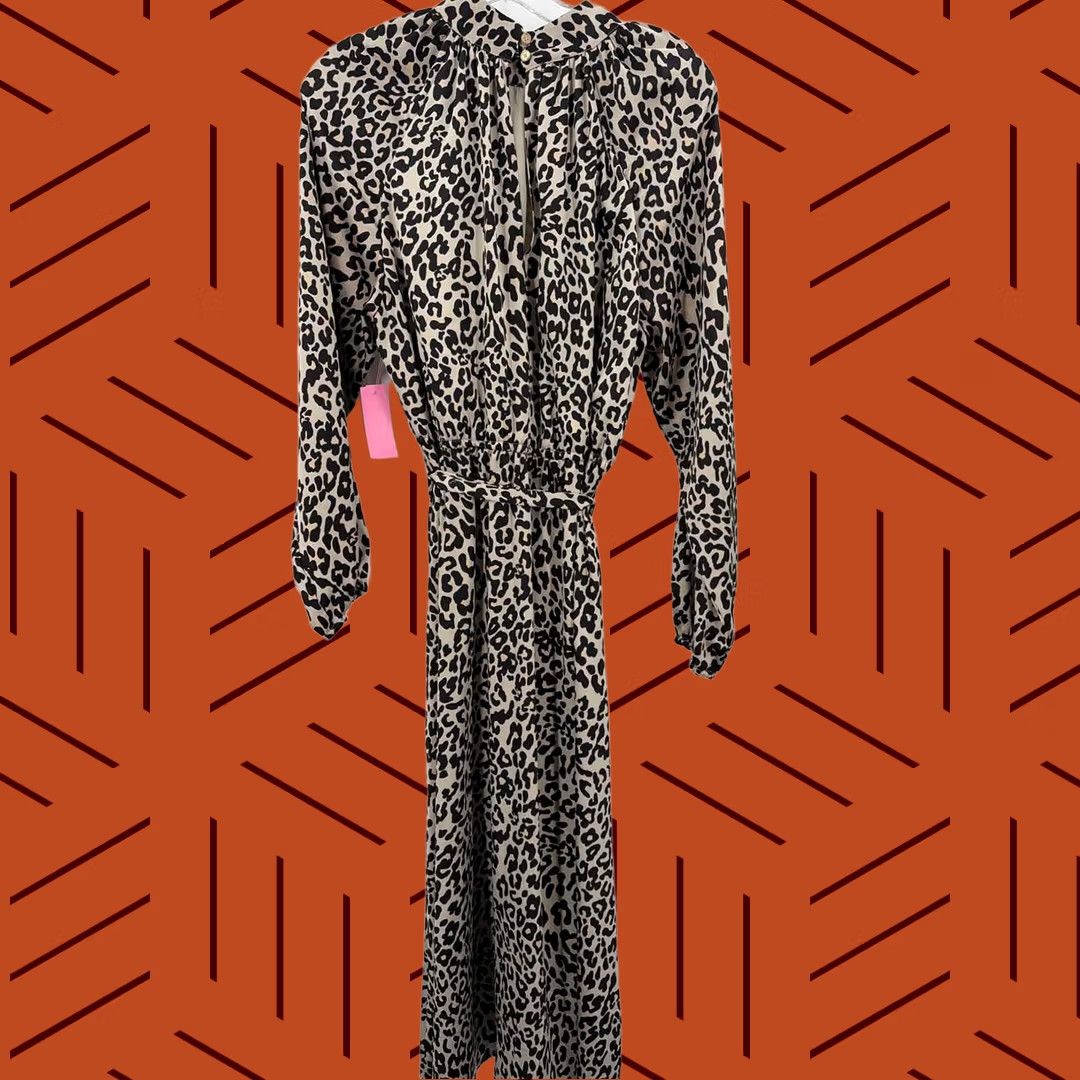 Loft Loft Maxi Long Sleeve Dress Tan 8 Regular Vintage? Size M / US 6-8 / IT 42-44 - 1 Thumbnail