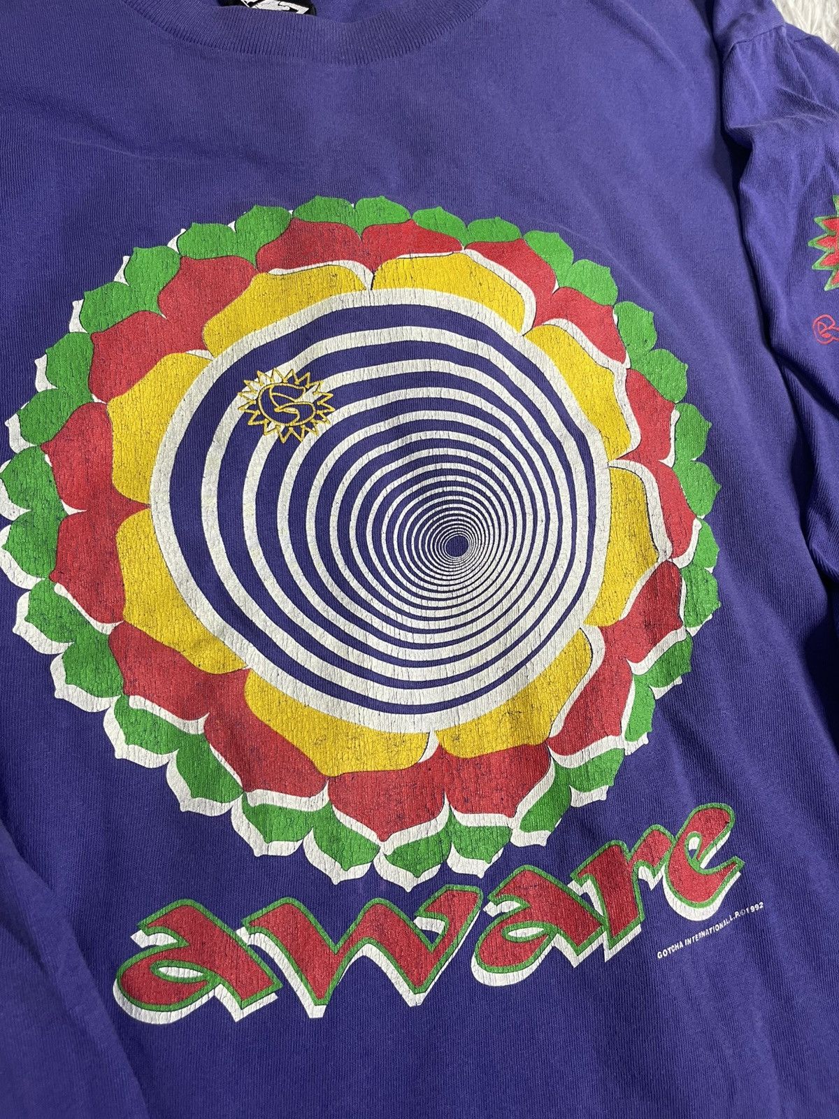 Gotcha Rare “AWARE” Gotcha Surf 90s Long Sleeve Size US L / EU 52-54 / 3 - 3 Thumbnail