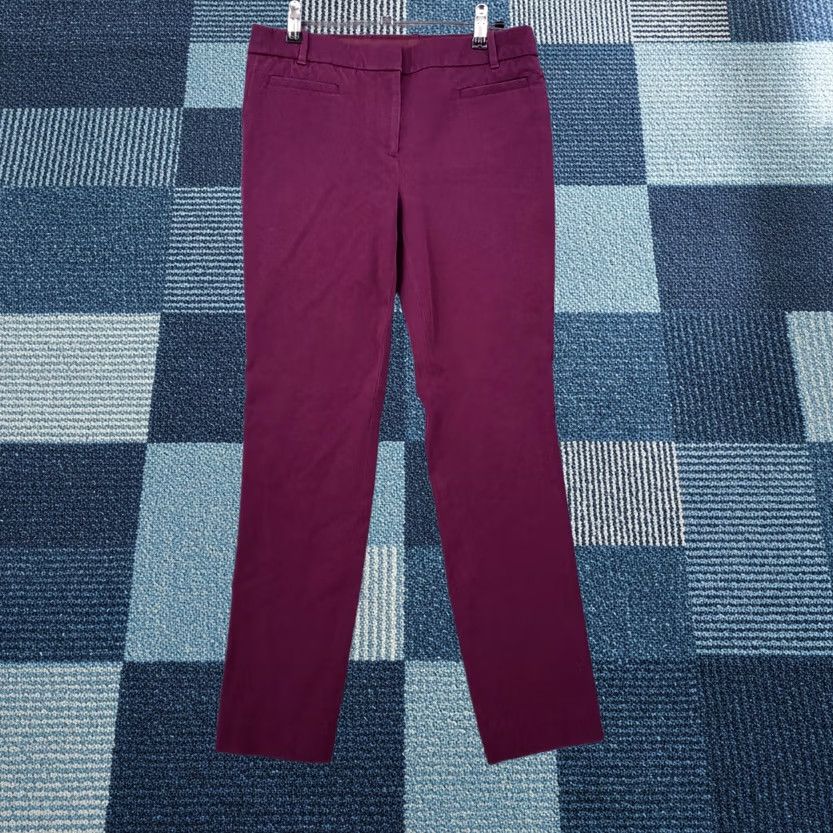 J.Crew J.CREW Pants Womens 2 Pink Jegging Mid Rise Skinny Leg Stretch Cotton Blend Size 26" / US 2 / IT 38 - 1 Thumbnail