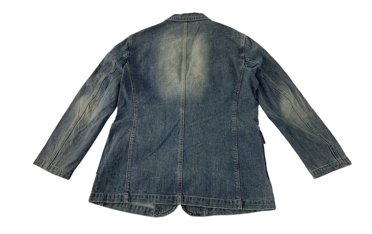 BEANPOLE 90s Bean Pole Indigo Denim Jeans Coat Jacket Double Pocket Size US M / EU 48-50 / 2 - 2 Thumbnail