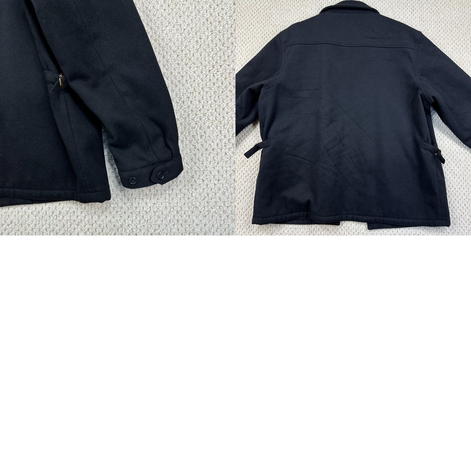 Polo Ralph Lauren VINTAGE Polo Ralph Lauren Jacket Mens XL Black Wool Blend Full Zip Buckle Sides 90s Size US XL / EU 56 / 4 - 10 Thumbnail