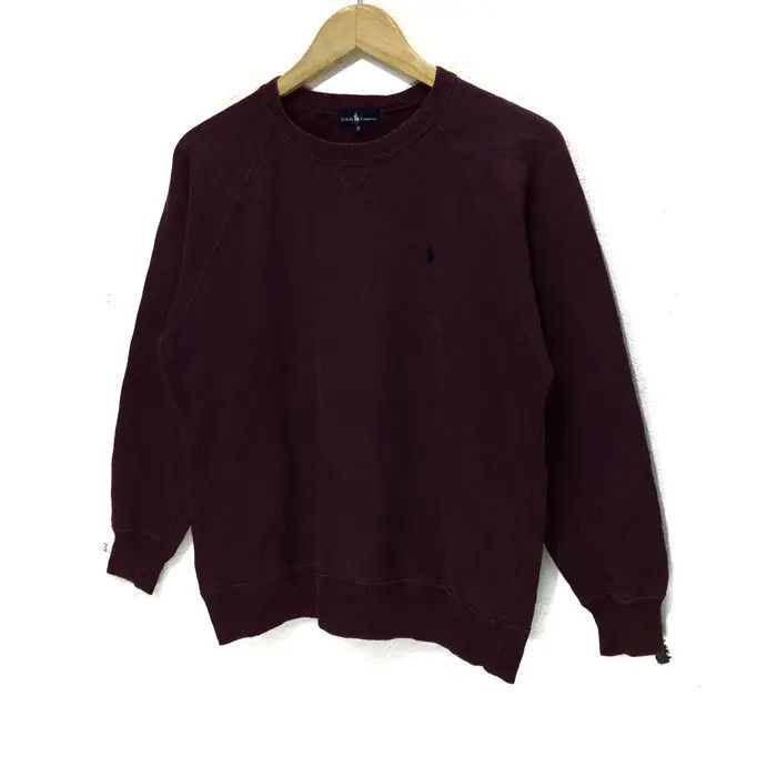 Polo Ralph Lauren Vtg POLO RALPH LAUREN Small Pony Purple Sweatshirt Sweater Size US M / EU 48-50 / 2 - 3 Thumbnail