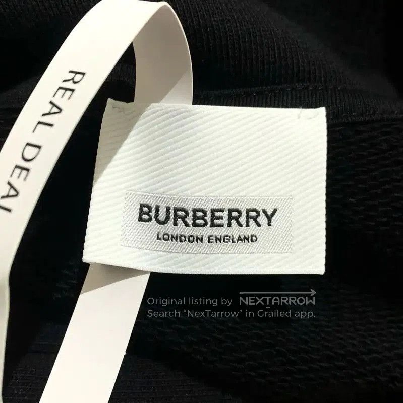 Burberry Burberry Black Cotton Women's Hoodie. Size XS / US 0-2 / IT 36-38 - 4 Thumbnail