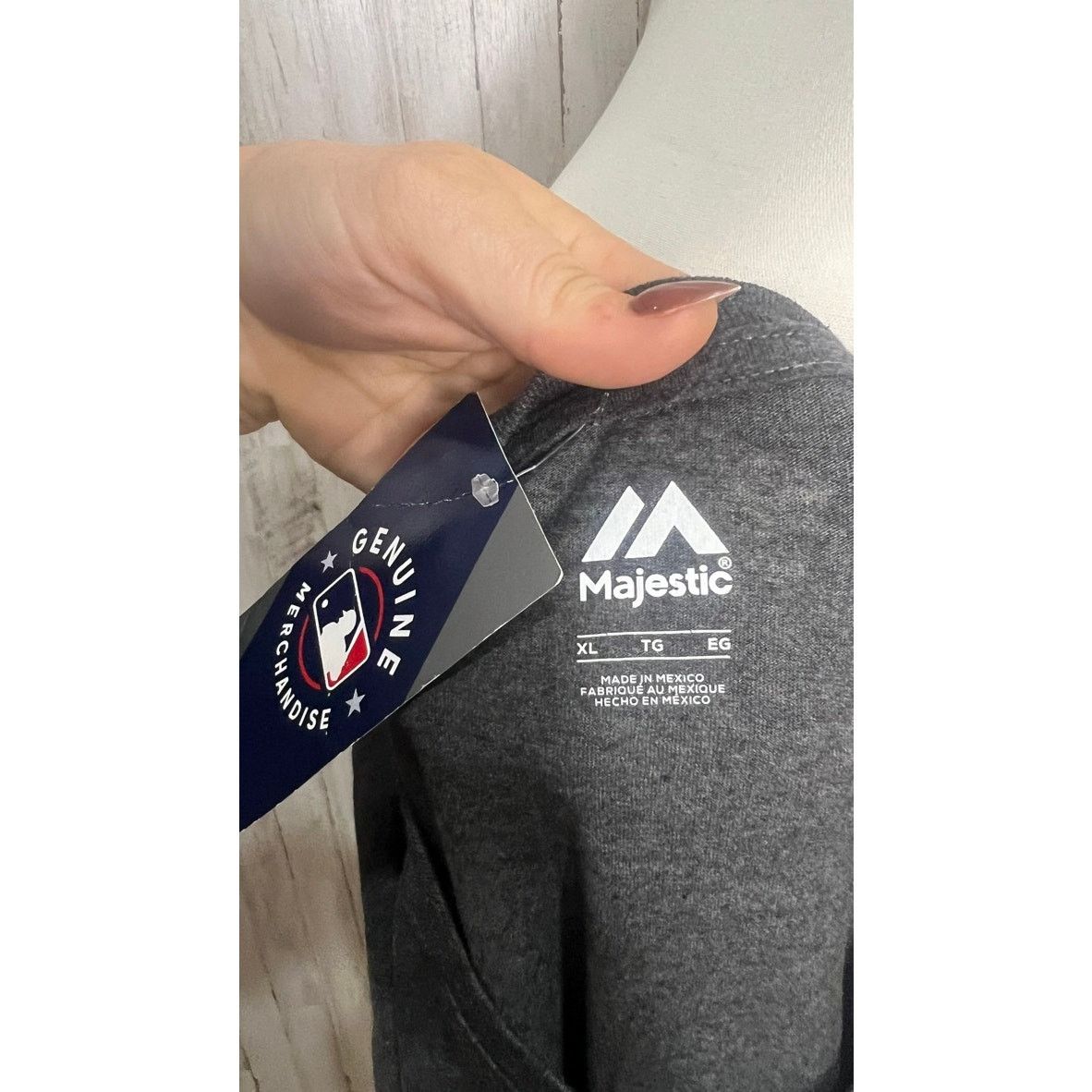 Majestic NWT Colorado Rockies Majestic Men's XL Gray T-Shirt Size US XL / EU 56 / 4 - 5 Thumbnail