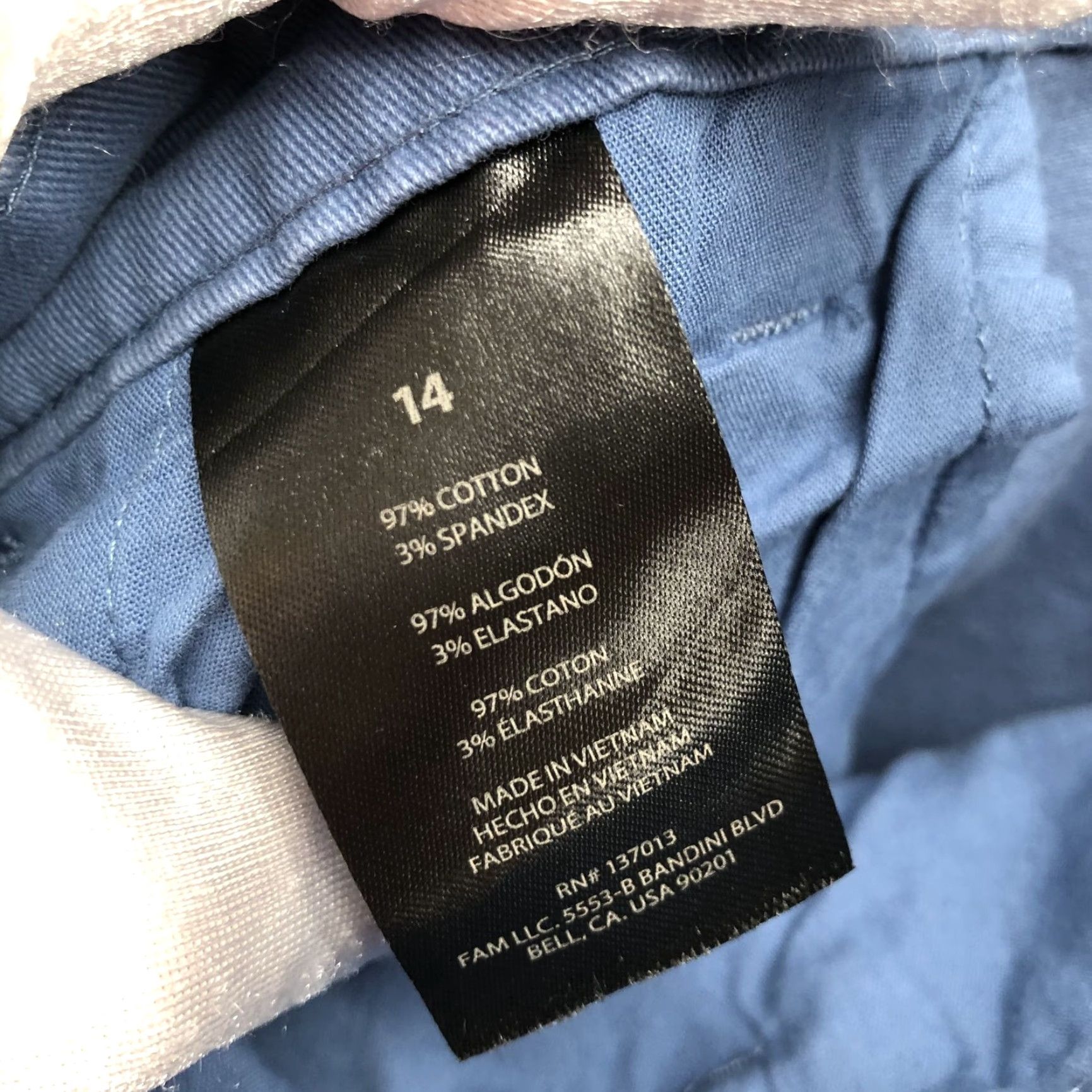 Banana Republic Banana Republic Chino Shorts Womens 14 Blue High Rise Relaxed Pleated Front Twill Cotton Spandex Size 36" / US 14 / IT 50 - 8 Thumbnail