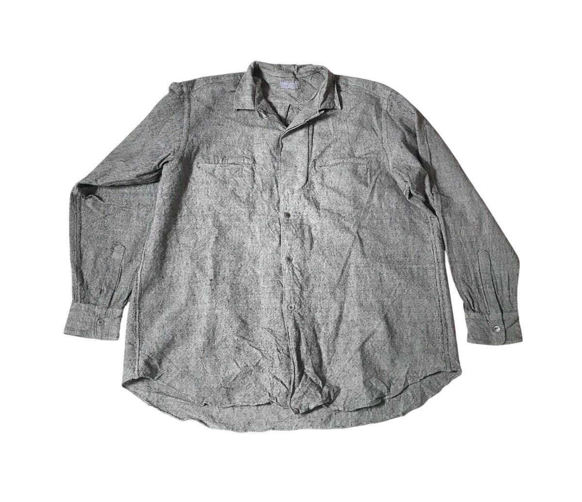 Comme des Garcons Vintage cdg homme open collar grey button up Size US M / EU 48-50 / 2 - 1 Thumbnail