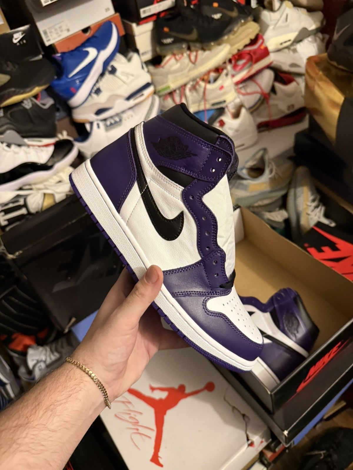 Jordan Brand Jordan retro 1 court purple sz 10.5 new Size US 10.5 / EU 43-44 - 1 Thumbnail