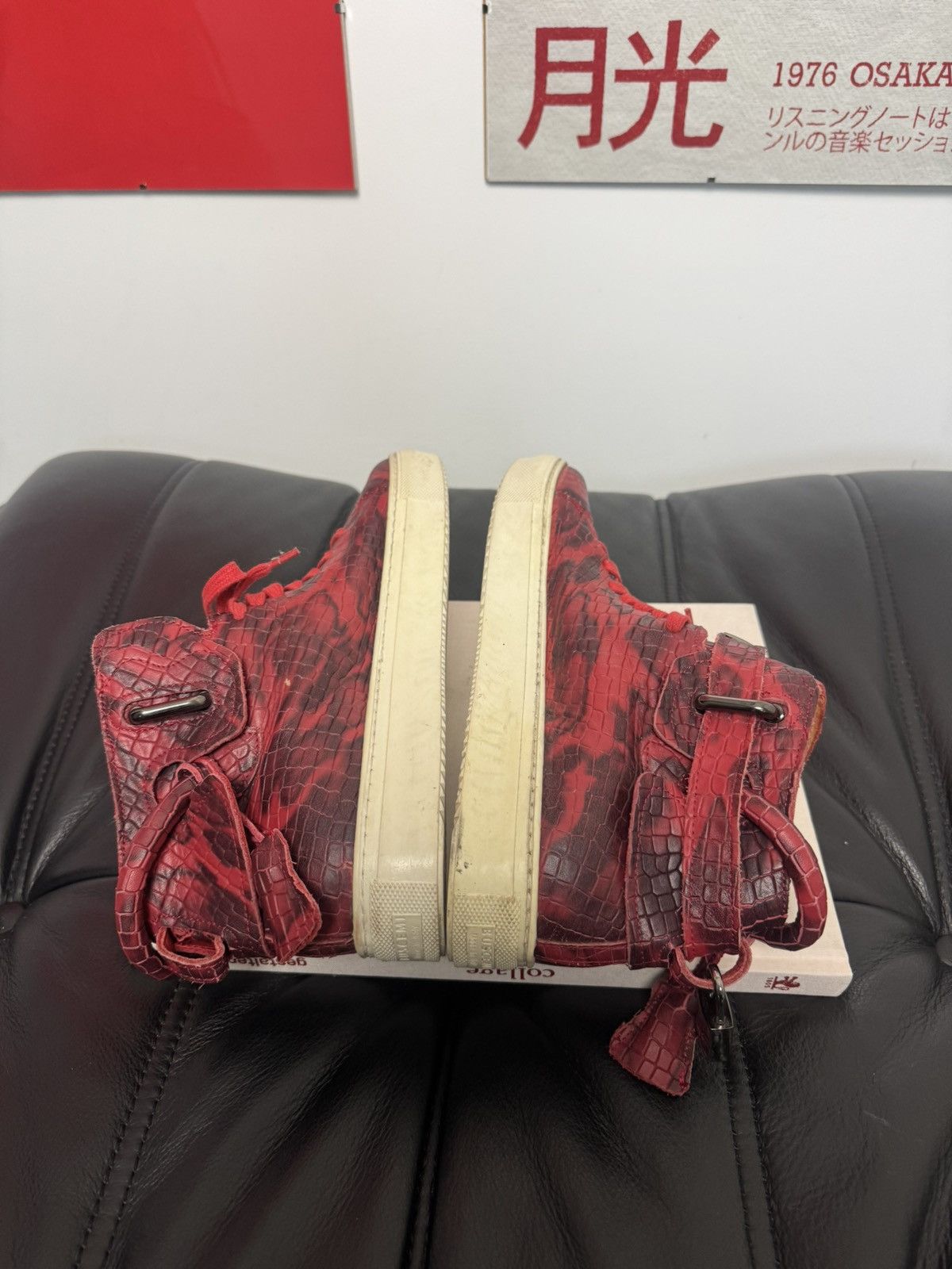 Buscemi Buscemi 100MM Lock High Top Shoes Red Cheetah Leopard Rare Size US 8 / EU 41 - 6 Thumbnail