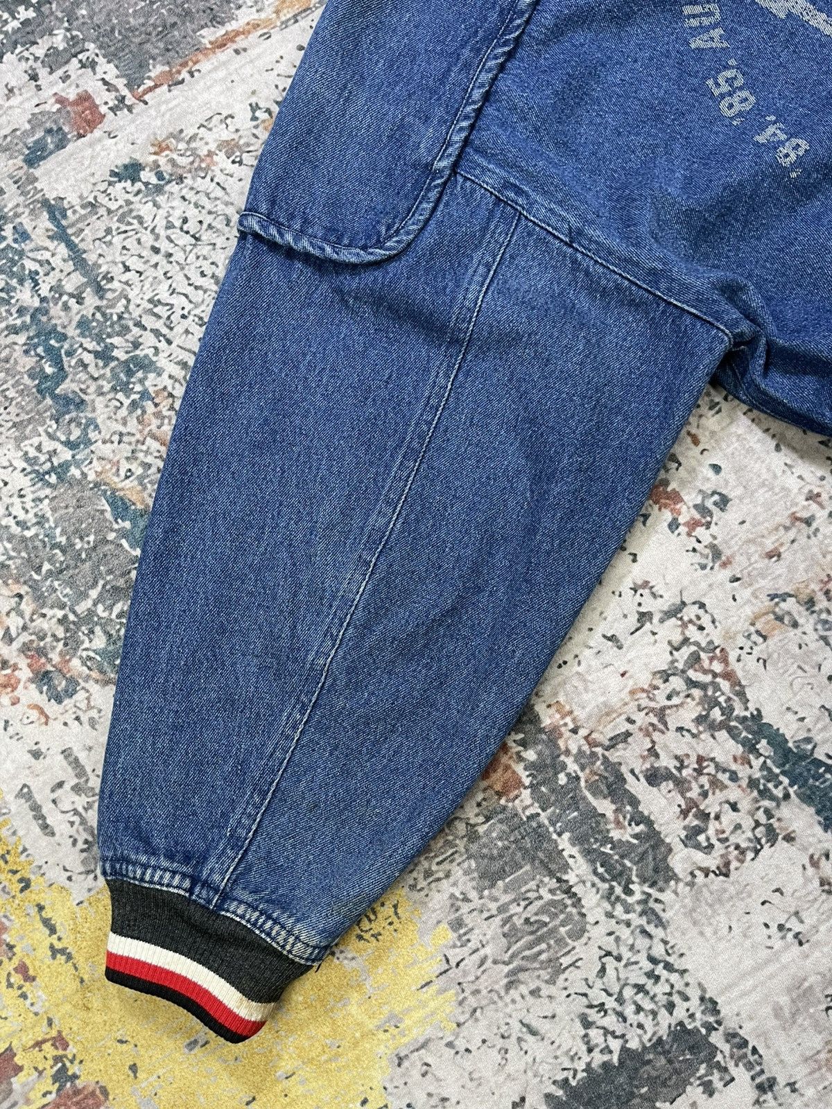 Issey Miyake Vtg 80s Issey Miyake 84,85 AW Collection Denim Bombers Size US L / EU 52-54 / 3 - 4 Thumbnail