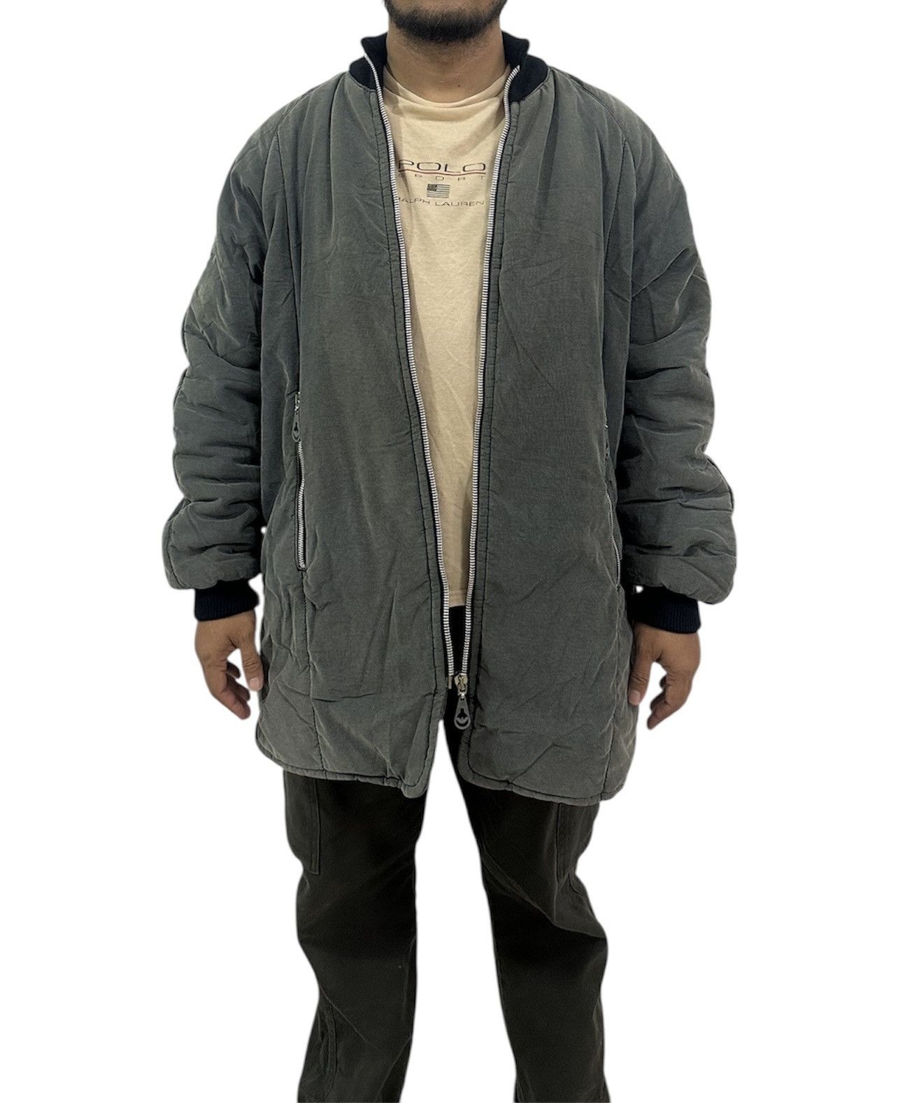 Giorgio Armani Vintage 80’s Armani Jeans Padded Bomber Jacket Oversized Size US M / EU 48-50 / 2 - 15 Thumbnail