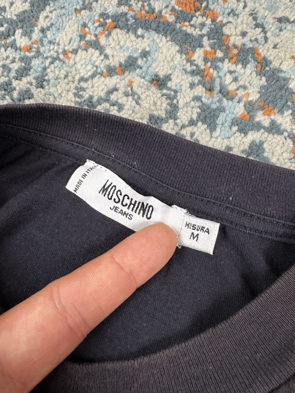 Designer × Moschino Vintage y2k Moschino Jeans studded crazy graphic tee Size US M / EU 48-50 / 2 - 7 Thumbnail