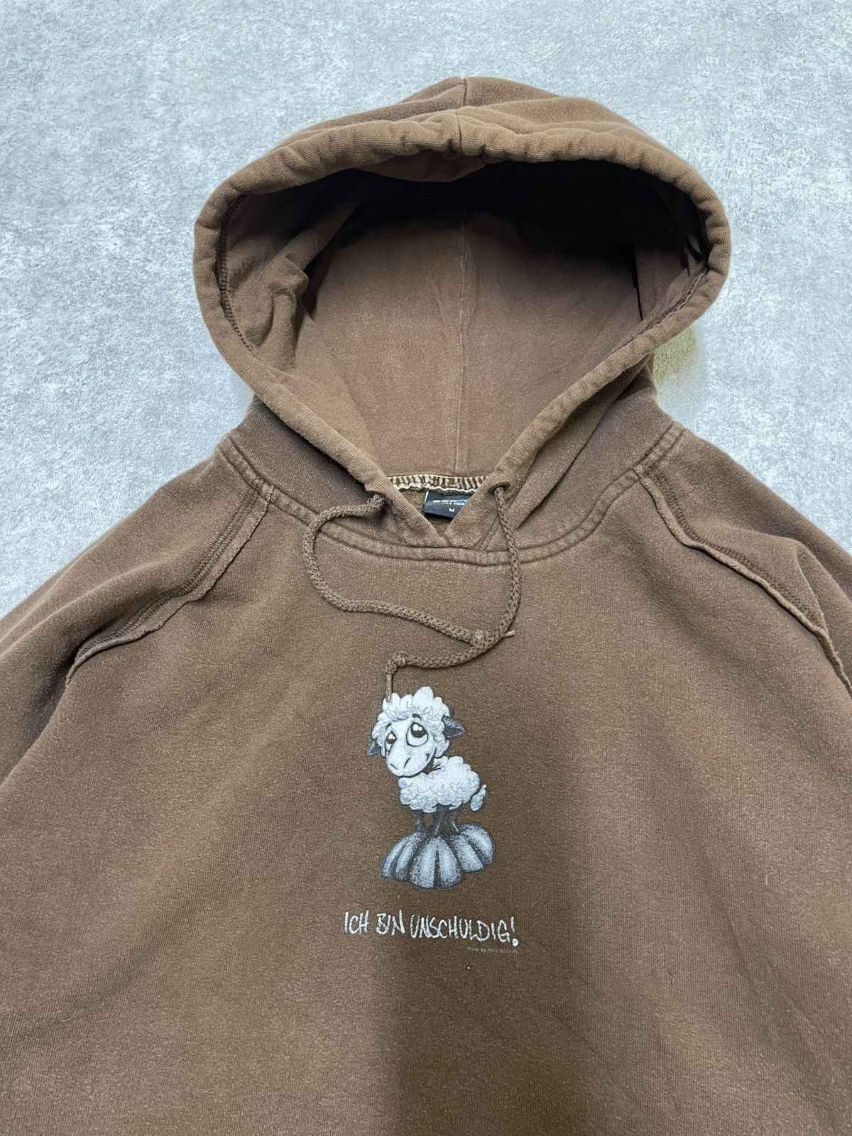 Vintage Vintage ICH BIN UNSCHOLDIG Hoodie With a Ram OG Very Rare Size US M / EU 48-50 / 2 - 8 Thumbnail