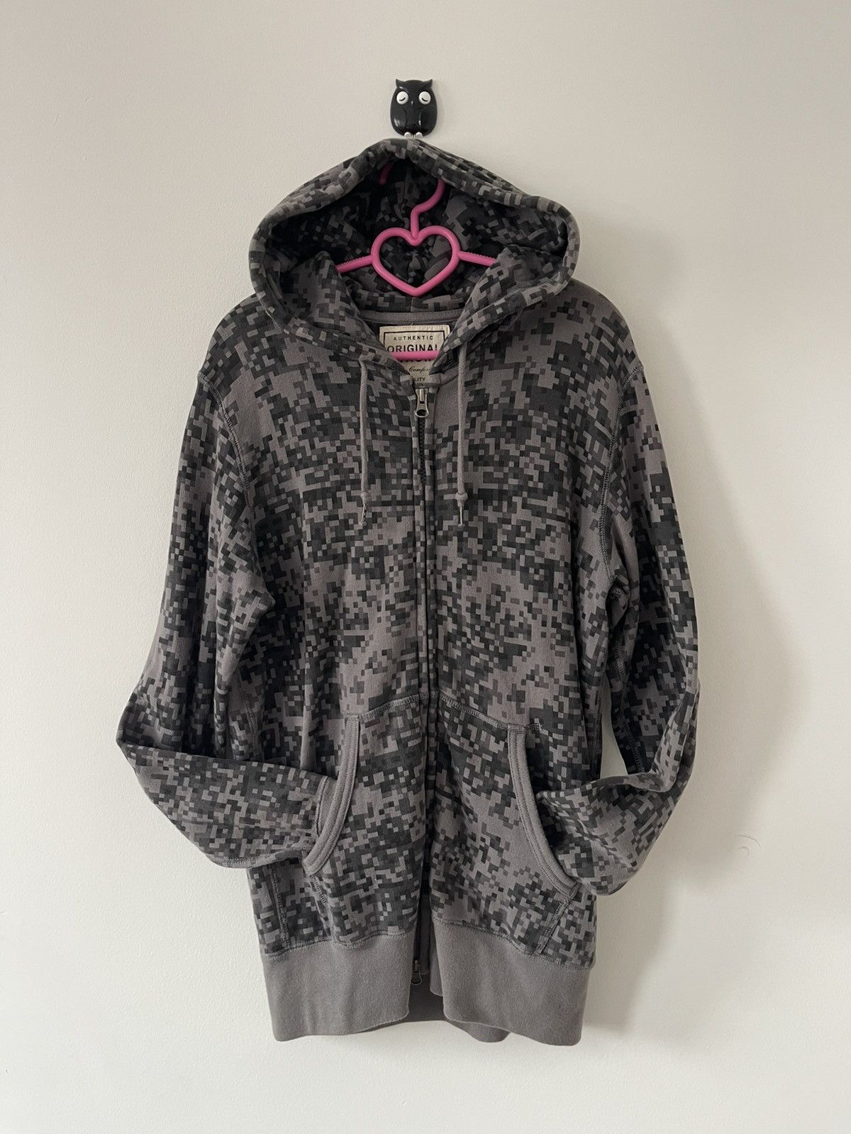 Engineered Garments × Uniqlo Rare Vintage DIGITAL CAMO X Uniqlo Army Police Hoodie Size US M / EU 48-50 / 2 - 2 Thumbnail