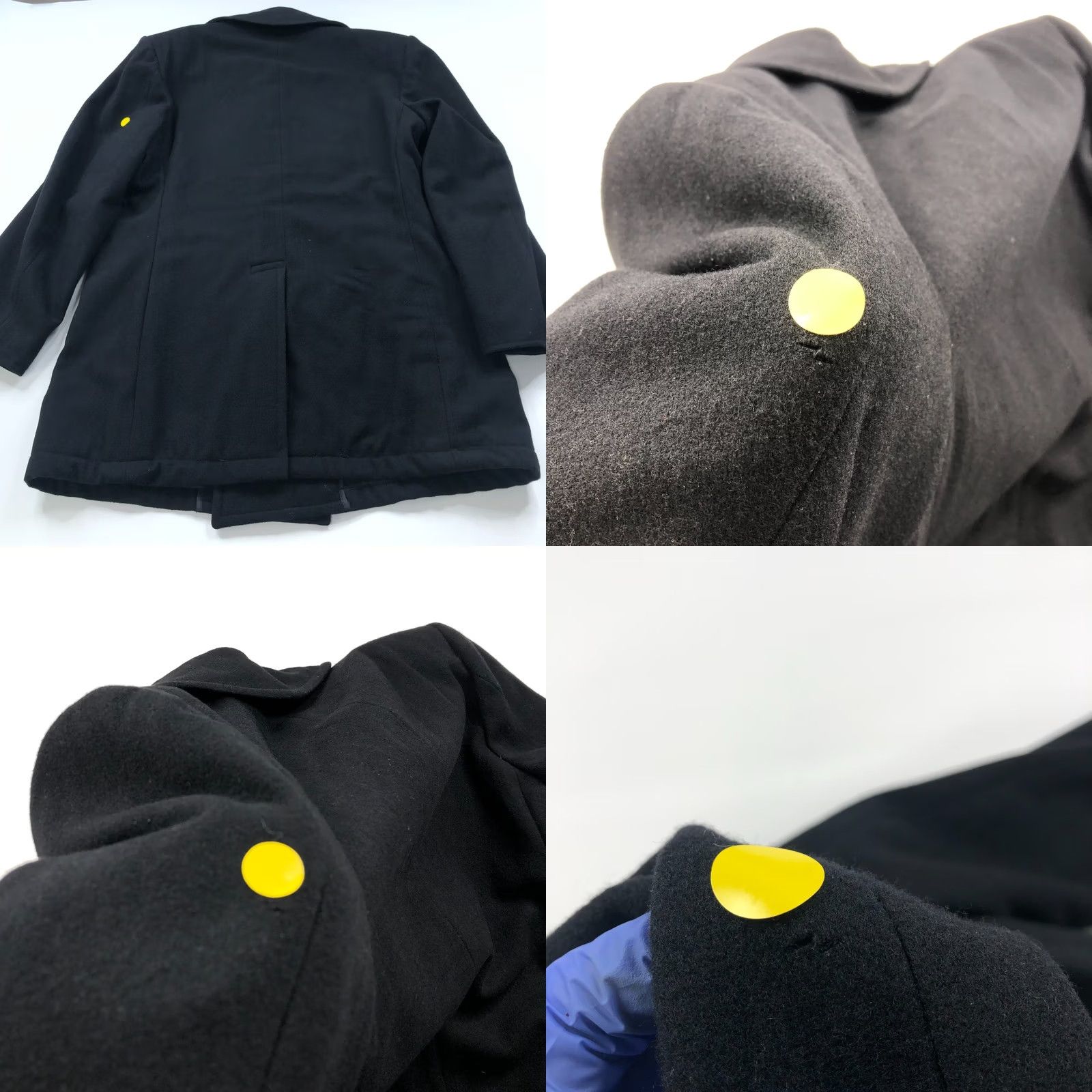 Vintage DSCP Quarterdeck Collection Pea Coat Jacket 44L Wool Black Men Coat Long Wool 100% Military Coat Mens Size US S / EU 44-46 / 1 - 8 Thumbnail