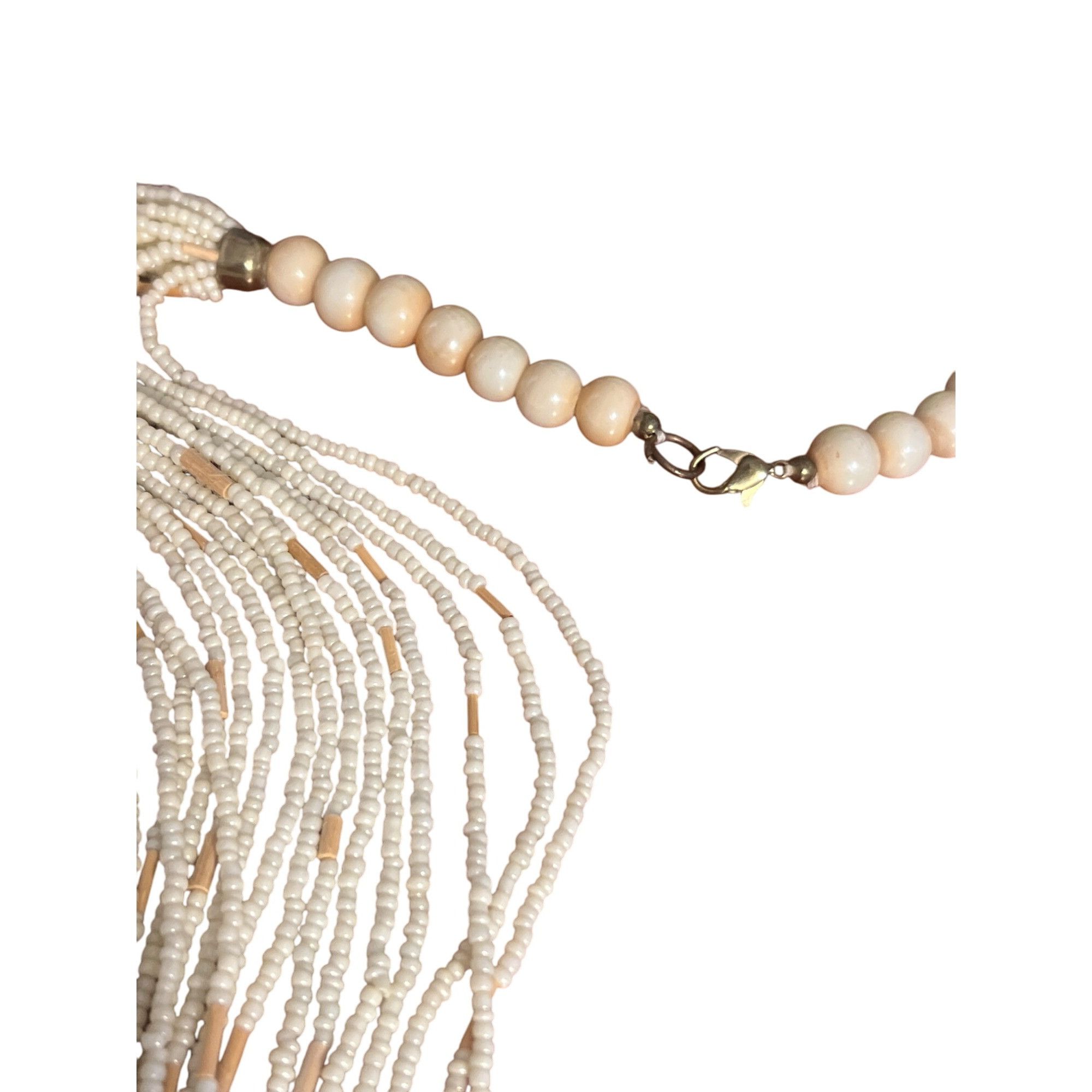 Other Vintage Multi Strand Seed Bead Necklace Glass Beads Beach Va Size ONE SIZE - 4 Thumbnail