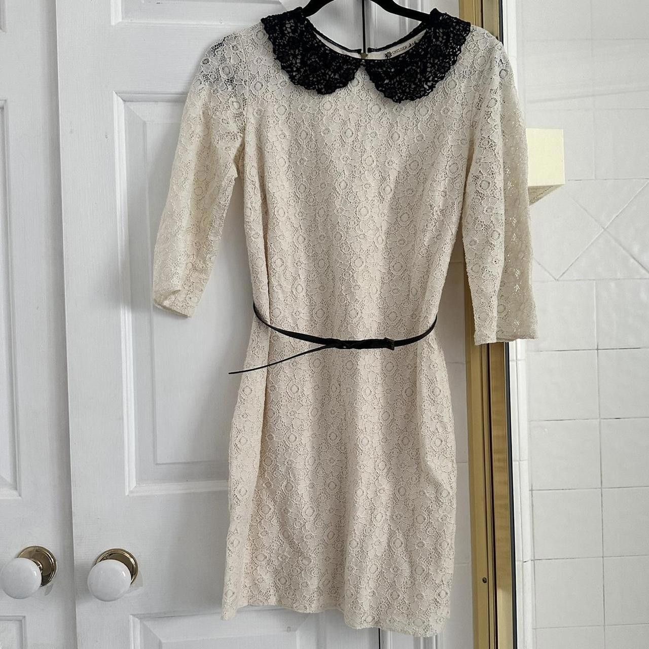 Designer Chelsea & Violet Women's Cream and White Dress Size S / US 4 / IT 40 - 1 Thumbnail