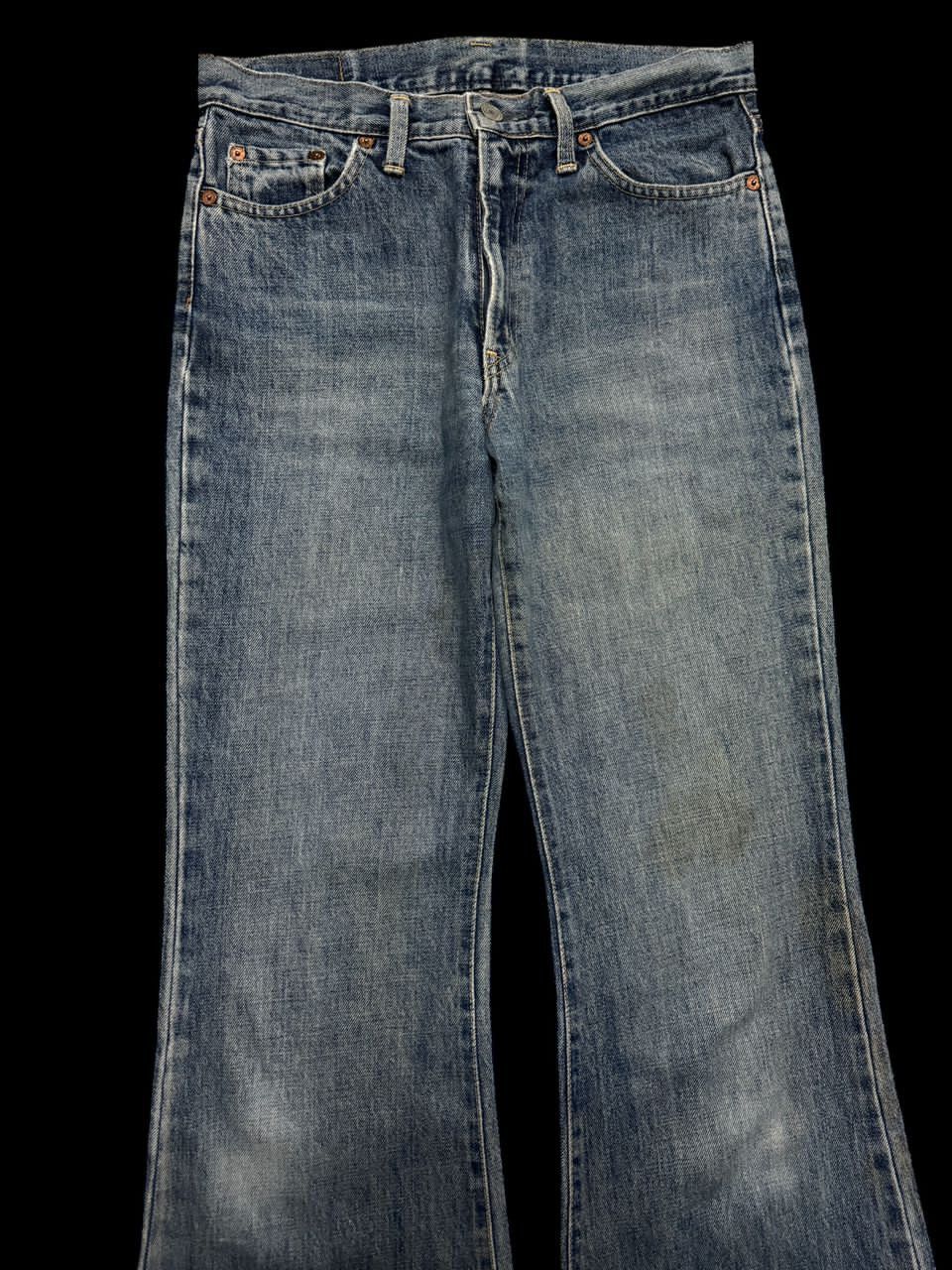 GOSTAR DE FUGA FLARED If Six Was Nine Le Grande Bleu Style By Japanese Jean Size US 28 / EU 44 - 3 Thumbnail