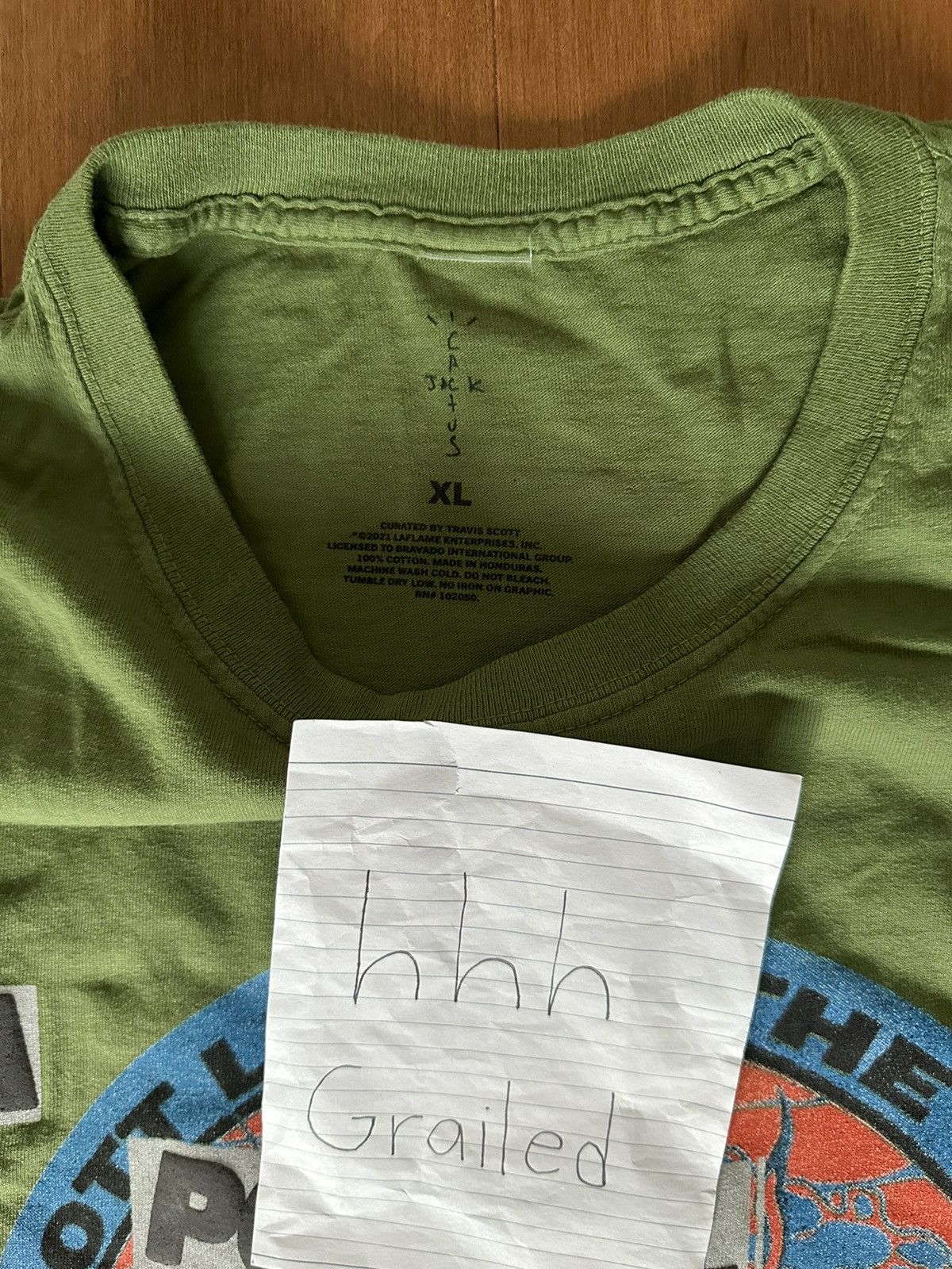 Travis Scott EXCLUSIVE Utopia Rolling Loud NY Green Tee Size US XL / EU 56 / 4 - 4 Thumbnail