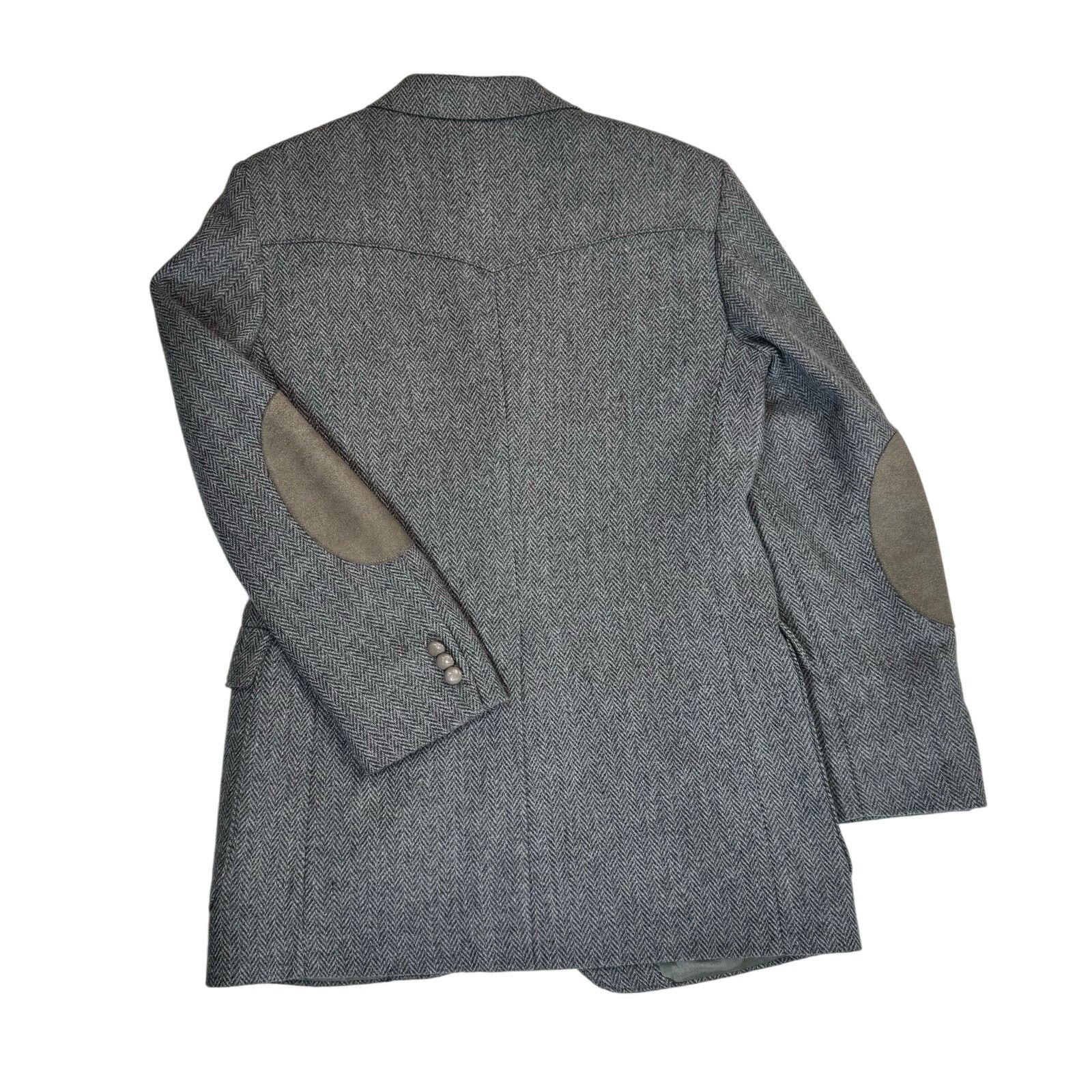 Wrangler vtg wrangler herringbone wool blazer 38r elbow patches Size US S / EU 44-46 / 1 - 4 Thumbnail