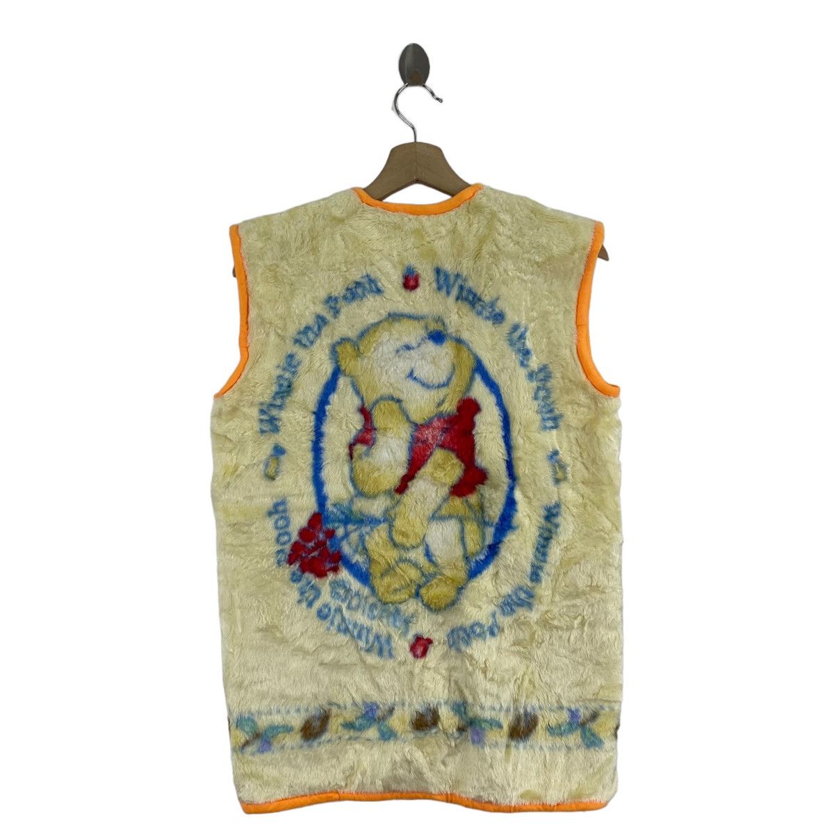 Disney WINNIE THE POOH Walt Disney Cartoon Overprint Design Sherpa Size US S / EU 44-46 / 1 - 2 Thumbnail
