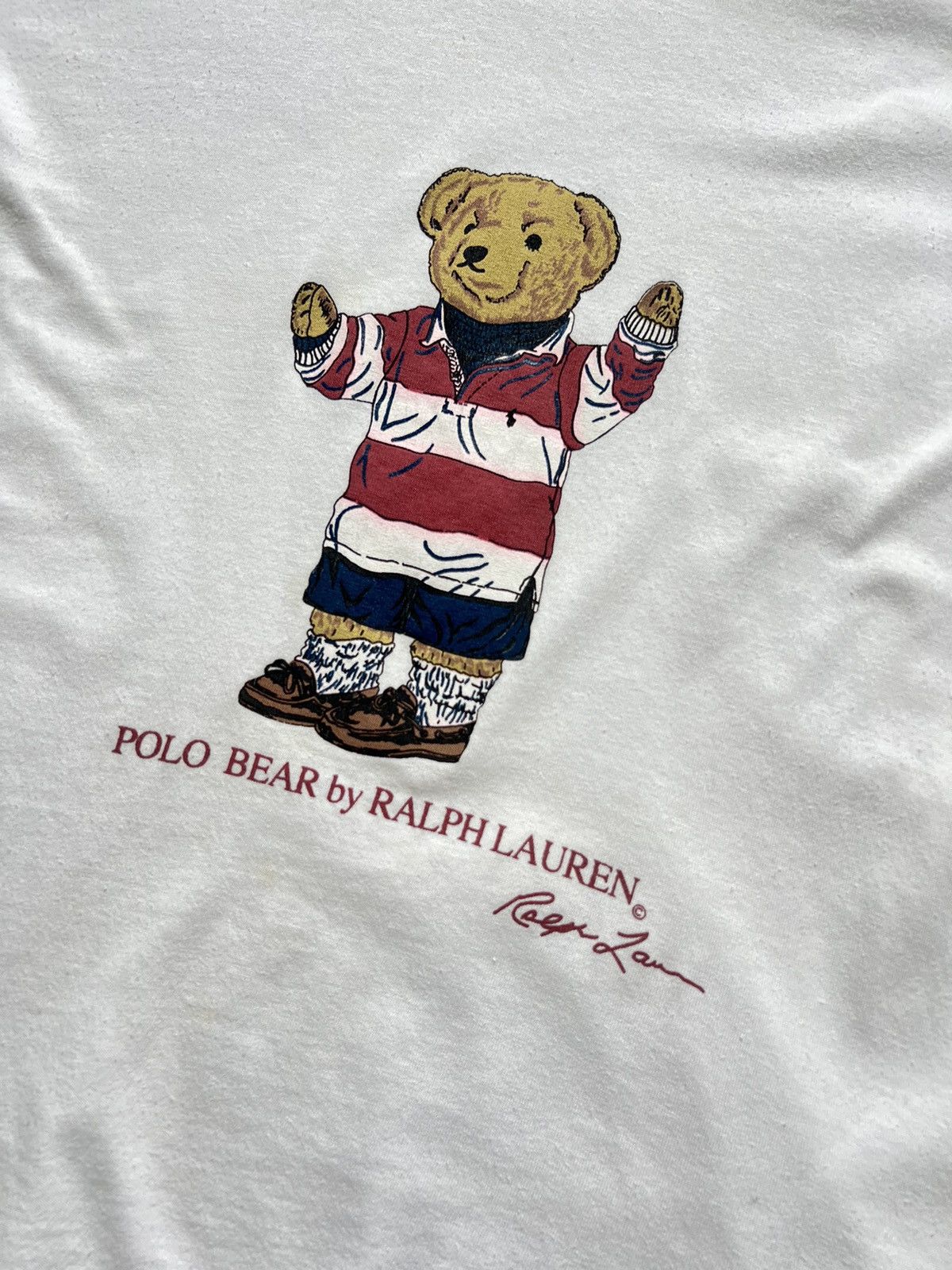 Polo Ralph Lauren × Vintage Vintage Polo Ralph Lauren Bear tee shirt Size US M / EU 48-50 / 2 - 6 Thumbnail