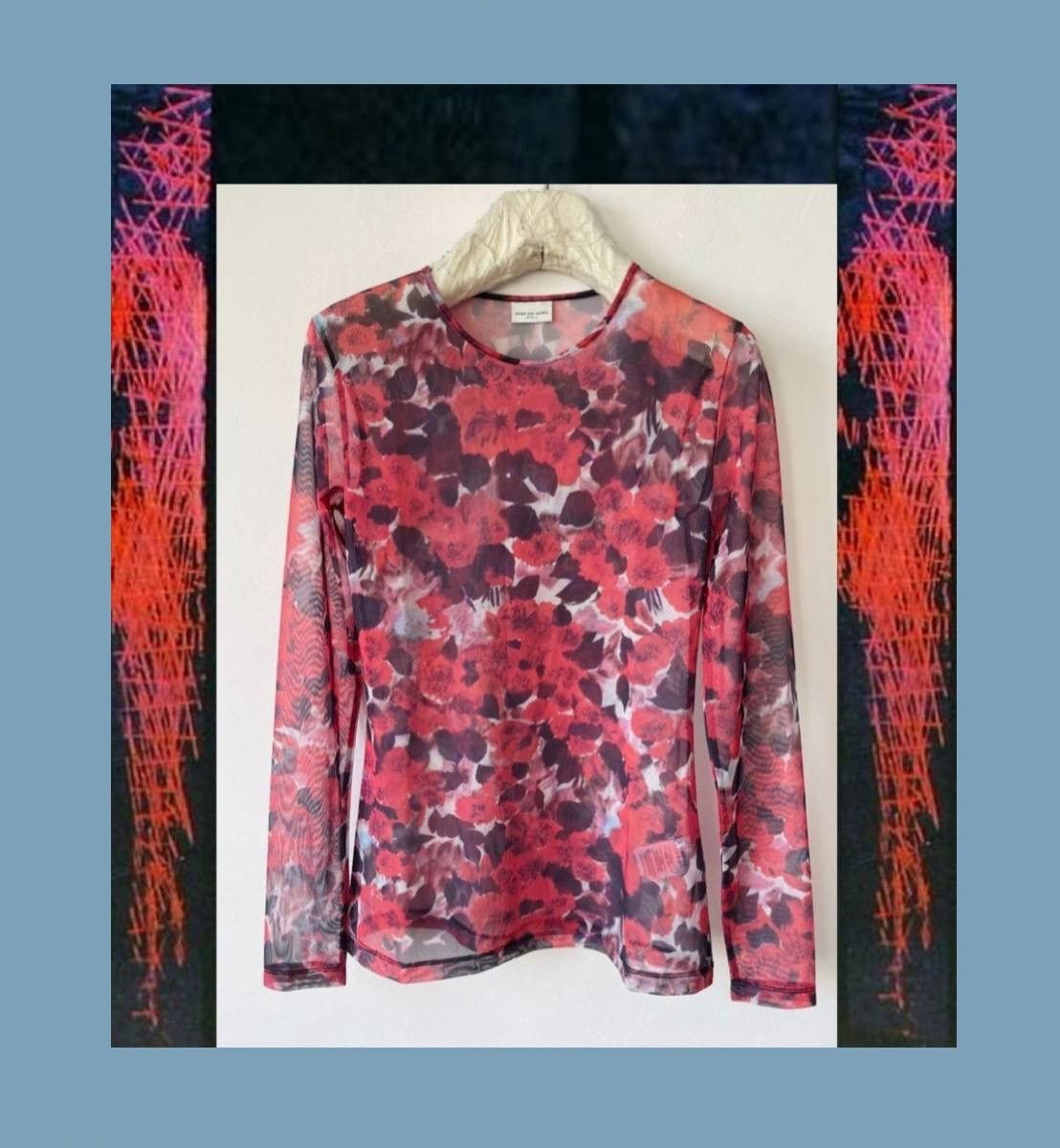 Dries Van Noten Heste Floral-print stretch-mesh top Size M / US 6-8 / IT 42-44 - 1 Thumbnail