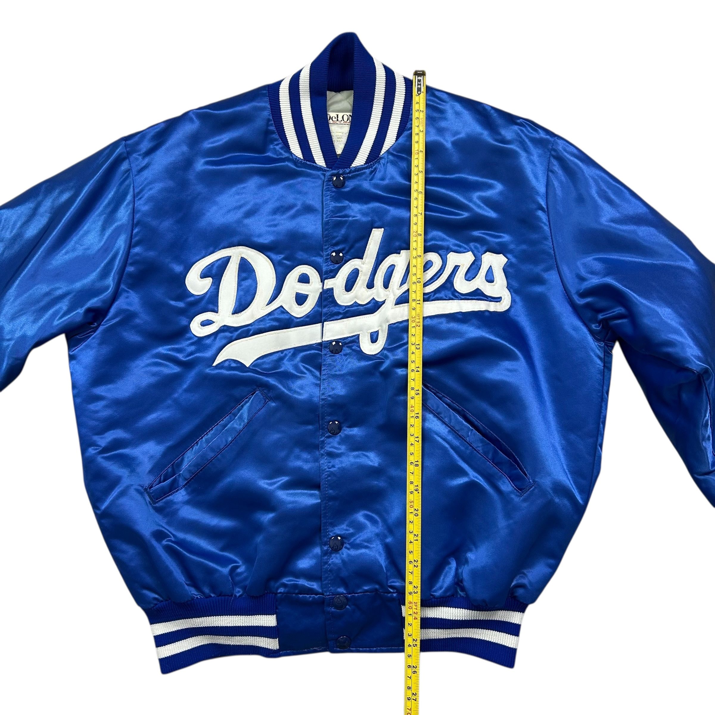 MLB VTG 90s LOS ANGELES DODGERS PIAZZA 31 DELONG SATIN JACKET Size US L / EU 52-54 / 3 - 11 Thumbnail