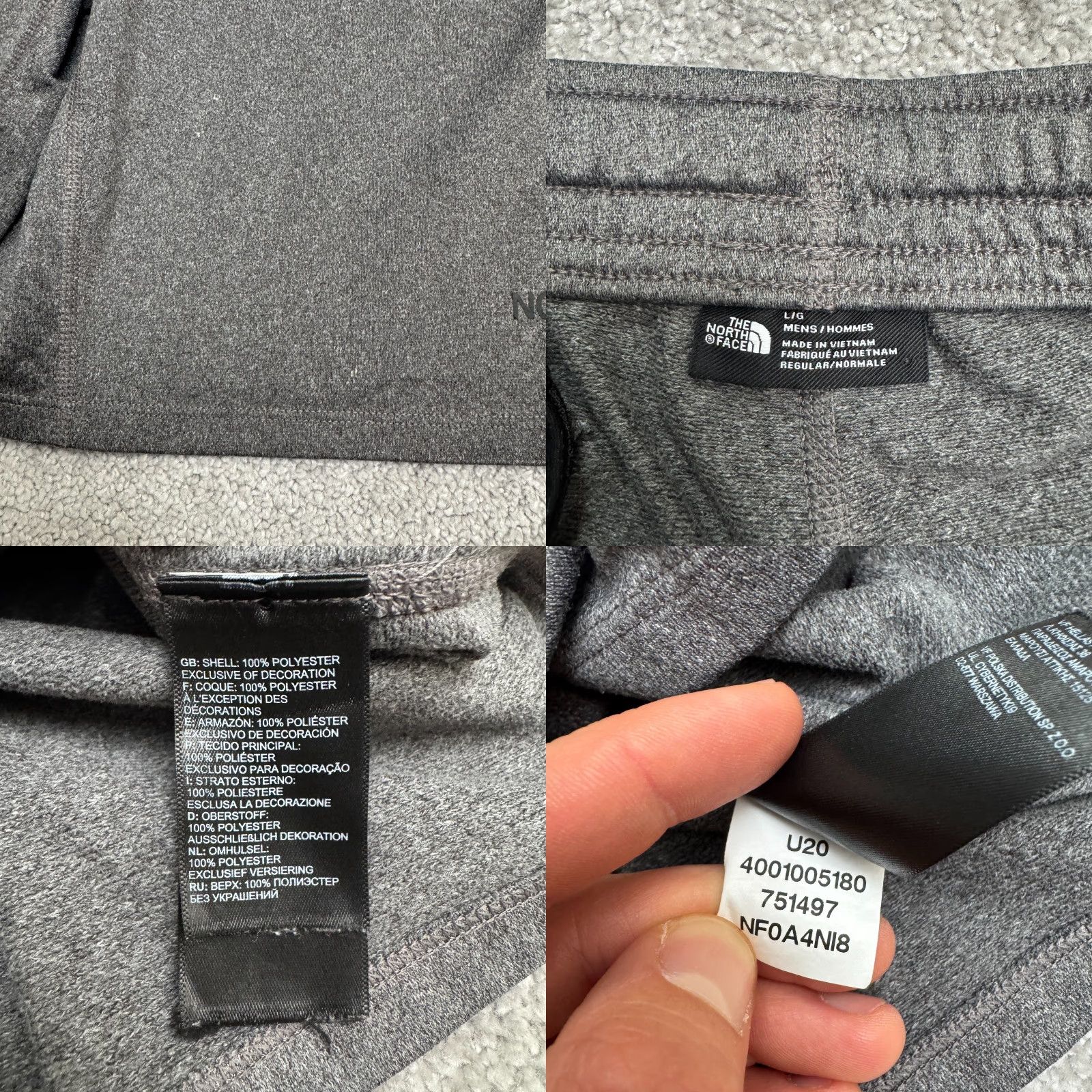The North Face The North Face Kilowatt Active Shorts Mens L Gray Pockets Athleisure Sports Athletic Modern Size US 33 - 8 Thumbnail