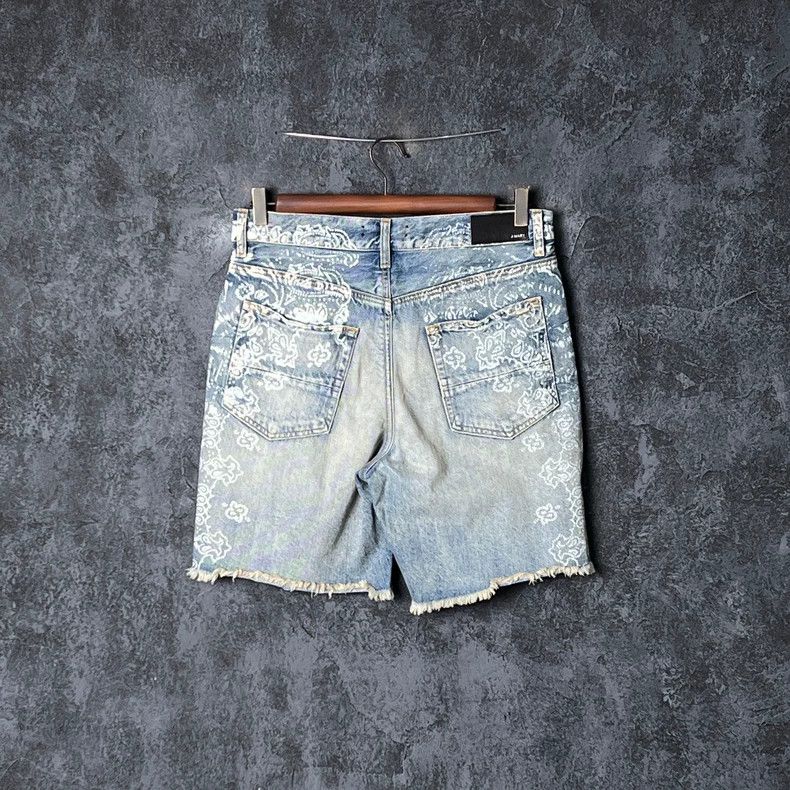 Amiri Amiri Blue Cotton Denim Shorts Size US 30 / EU 46 - 2 Thumbnail
