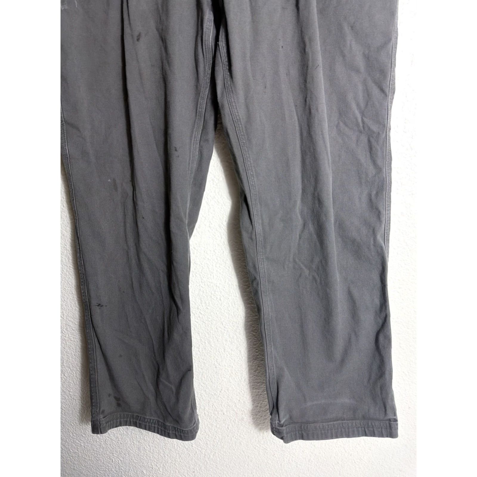 Olive Duluth Flex Fire Hose Pants Olive Green Mens 40x30 Stains Size US 40 / EU 56 - 2 Thumbnail